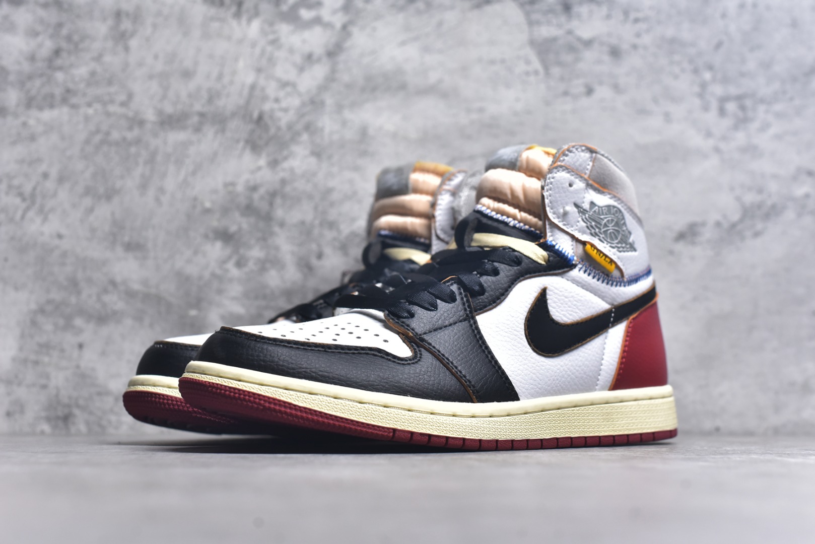 图片[2]-#Union x Air Jordan 1 Retro High高帮aj1 乔丹一代经典复古运动篮球板鞋 大厂福利 全头层皮料 原楦原纸板 细节如图所 尺码： 36 36.5 37.5 38 38.5 39 40 40.5 41 42 42.5 43 44 44.5 45 46 47.5-选品中心