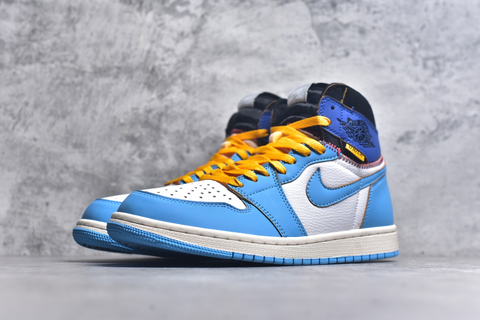 图片[2]-#Union x Air Jordan 1 Retro High高帮aj1 乔丹一代经典复古运动篮球板鞋 大厂福利 全头层皮料 原楦原纸板 细节如图所 尺码： 36 36.5 37.5 38 38.5 39 40 40.5 41 42 42.5 43 44 44.5 45 46 47.5-选品中心