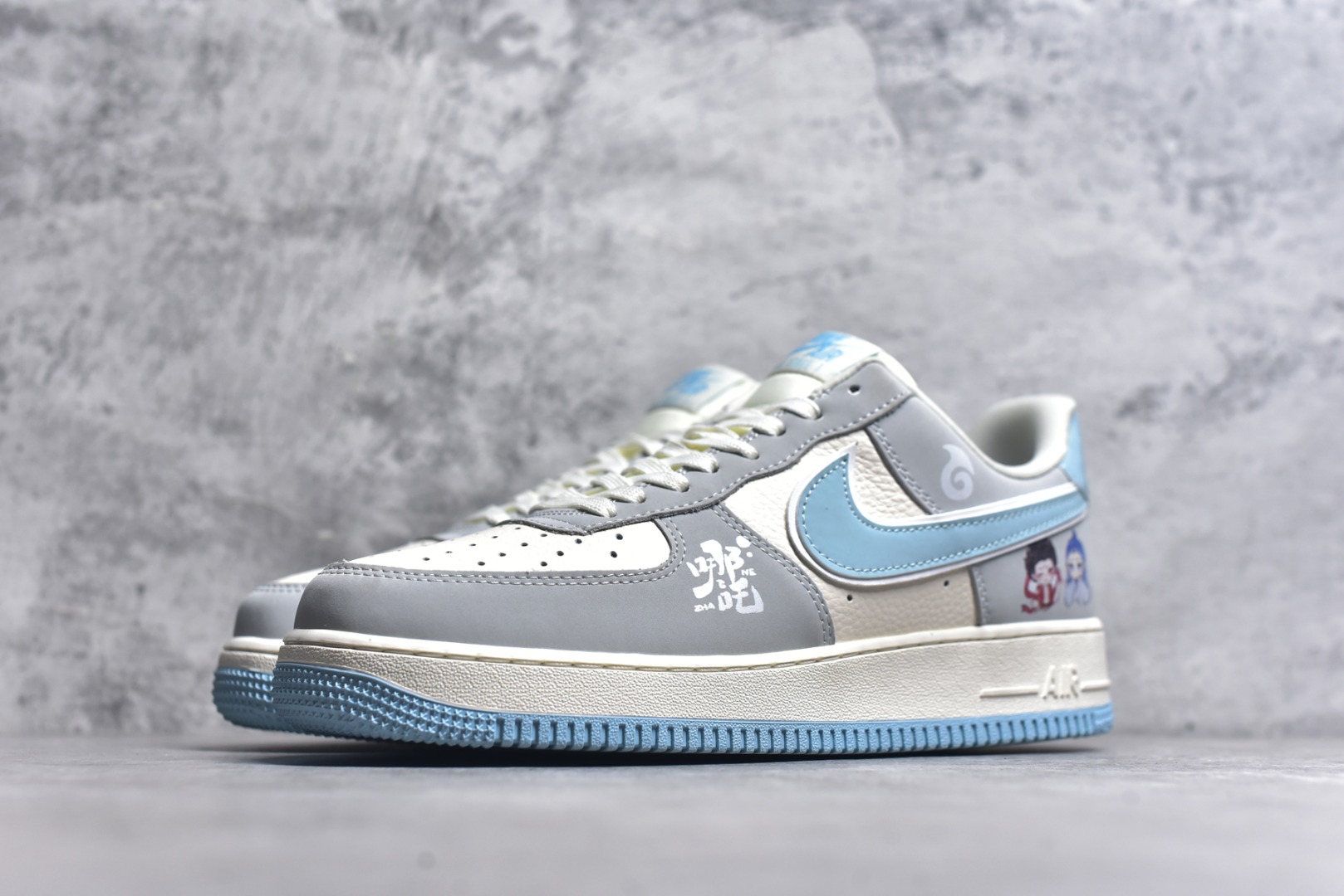 图片[2]-#Nike Air Force 1\’07 Low 哪吒联名 魔丸灵珠 空军一号低帮休闲板鞋 DF0188-047 #原楦头原纸板 原装鞋盒 定制五金配件 内置全掌气垫 原厂鞋底 尺码：36 36.5 37.5 38 38.5 39 40 40.5 41 42 42.5 43 44 44.5 45 9.D4-选品中心