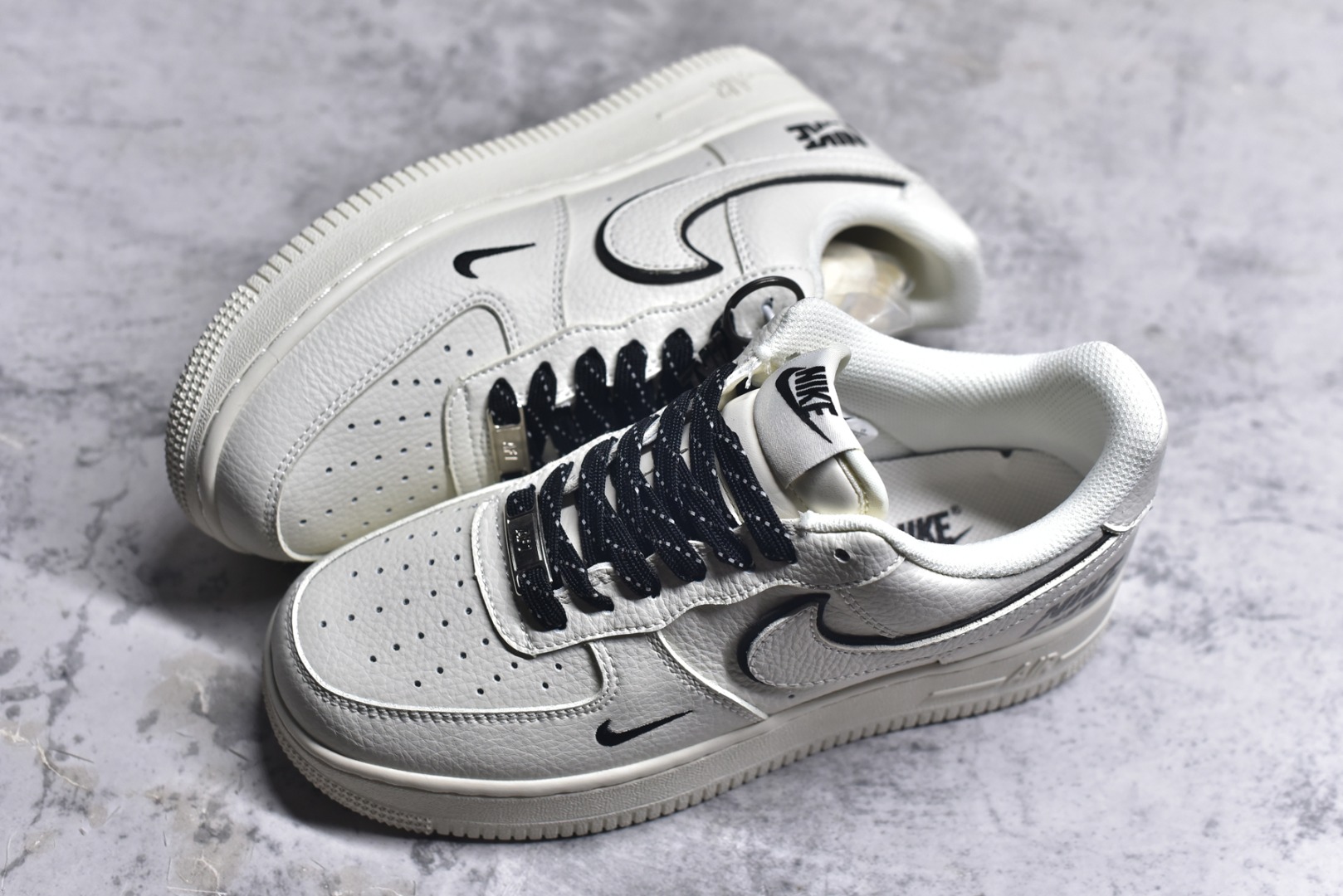 图片[7]-#Nike Air Force 1\’07 Low 联名 米黑边 空军一号低帮休闲板鞋 CS5288-031 #原楦头原纸板 原装鞋盒 定制五金配件 内置全掌气垫 原厂鞋底 尺码：36 36.5 37.5 38 38.5 39 40 40.5 41 42 42.5 43 44 44.5 45 9.D4-选品中心