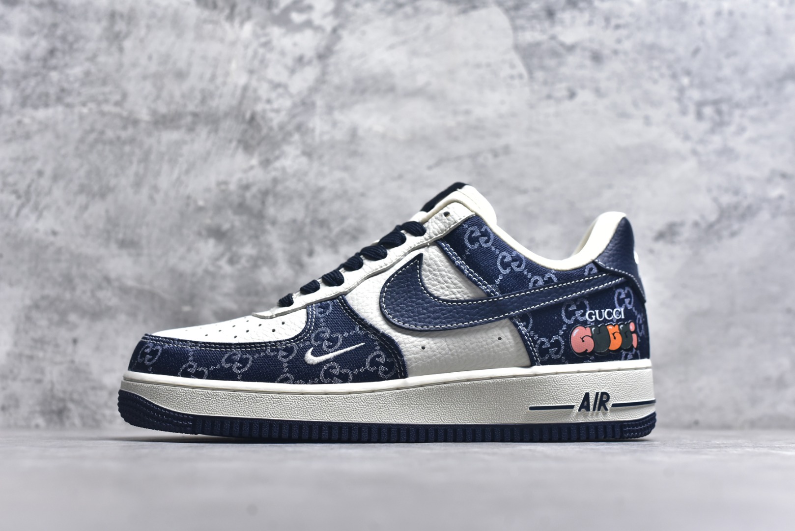 #Nike Air Force 1\'07 Low 古驰联名 藏蓝牛仔 空军一号低帮休闲板鞋 SC0601-568 #原楦头原纸板 原装鞋盒 原厂鞋底 超高清洁度 细节完美 尺码：36 36.5 37.5 38 38.5 39 40 40.5 41 42 42.5 43 44 44.5 45 9.D4-选品中心