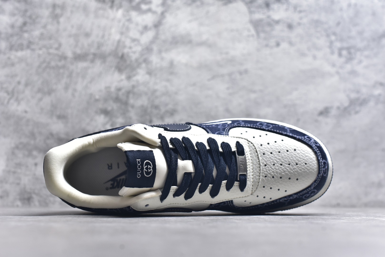 图片[4]-#Nike Air Force 1\’07 Low 古驰联名 藏蓝牛仔 空军一号低帮休闲板鞋 SC0601-568 #原楦头原纸板 原装鞋盒 原厂鞋底 超高清洁度 细节完美 尺码：36 36.5 37.5 38 38.5 39 40 40.5 41 42 42.5 43 44 44.5 45 9.D4-选品中心