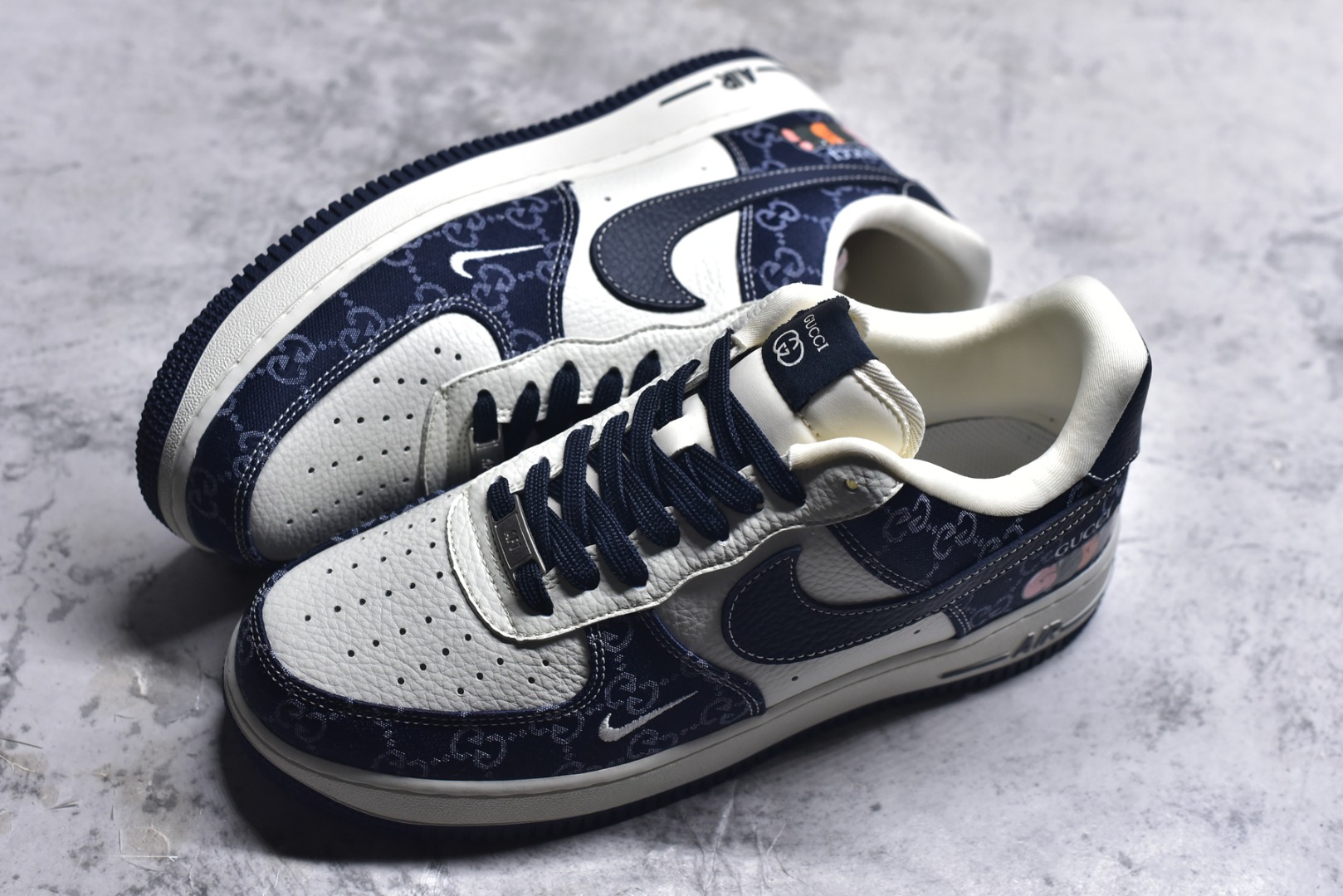 图片[7]-#Nike Air Force 1\’07 Low 古驰联名 藏蓝牛仔 空军一号低帮休闲板鞋 SC0601-568 #原楦头原纸板 原装鞋盒 原厂鞋底 超高清洁度 细节完美 尺码：36 36.5 37.5 38 38.5 39 40 40.5 41 42 42.5 43 44 44.5 45 9.D4-选品中心