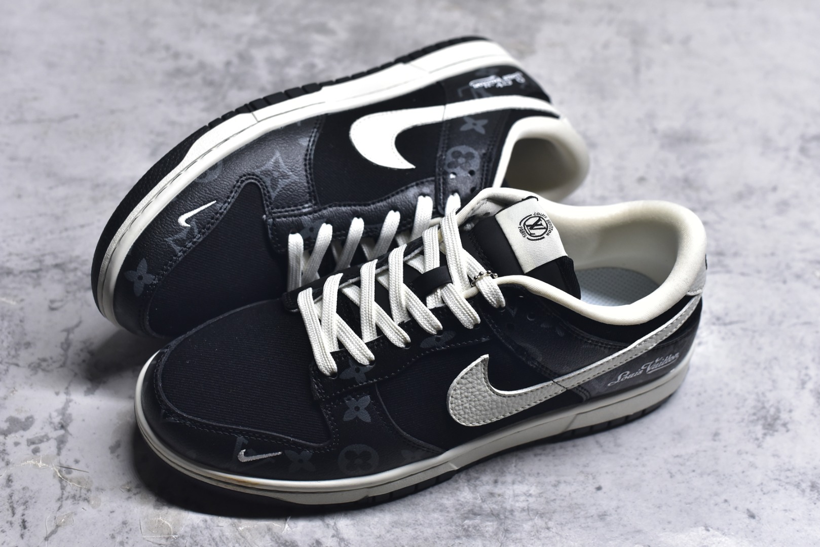 图片[7]-#Nike SB Dunk Low LV联名 暗夜幽白 周年高端定制 低帮休闲板鞋 SC0601-458 #定制鞋盒 大厂纯原品质出货 超高清洁度 皮料切割干净无任何毛边 细节完美 尺码：36 36.5 37.5 38 38.5 39 40 40.5 41 42 42.5 43 44 44.5 45 9.E5-选品中心