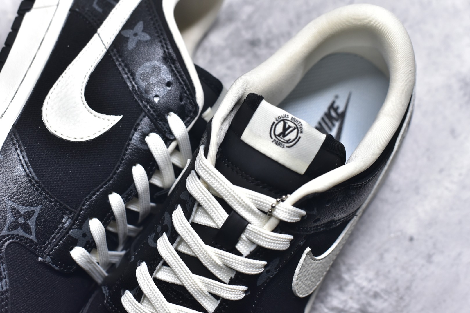 图片[9]-#Nike SB Dunk Low LV联名 暗夜幽白 周年高端定制 低帮休闲板鞋 SC0601-458 #定制鞋盒 大厂纯原品质出货 超高清洁度 皮料切割干净无任何毛边 细节完美 尺码：36 36.5 37.5 38 38.5 39 40 40.5 41 42 42.5 43 44 44.5 45 9.E5-选品中心