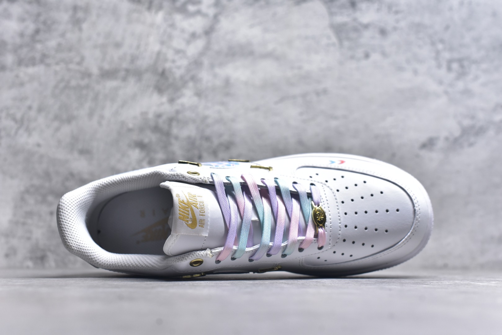 图片[4]-#Nike Air Force 1\’07 Low 四勾莫奈印象 空军一号低帮休闲板鞋 ZH0316-105 #定制皮料 定制鞋盒 原楦原纸板 纯正空军版型 内置全掌气垫 尺码：36 36.5 37.5 38 38.5 39 40 40.5 41 42 42.5 43 44 44.5 45 9.D4-选品中心