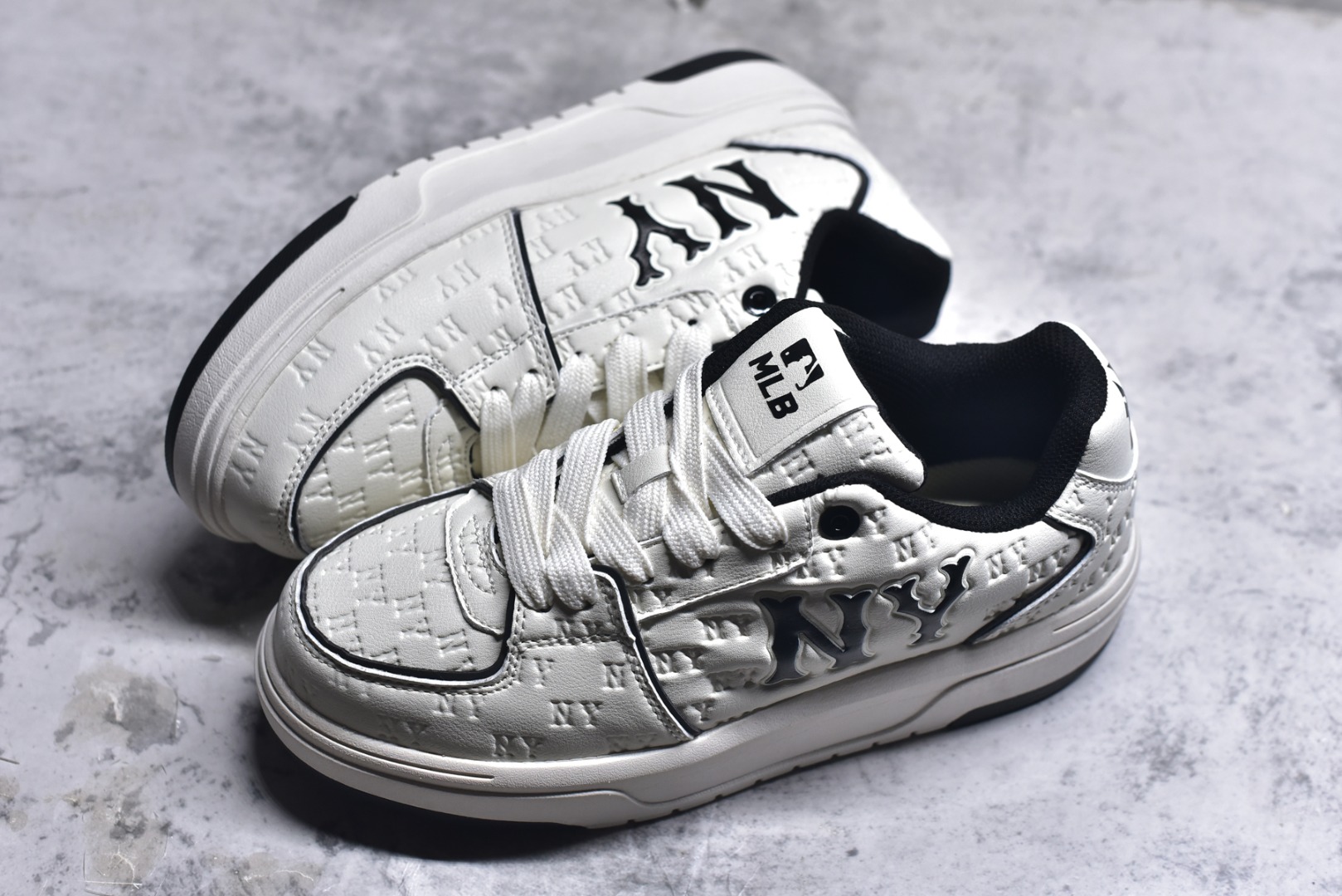 图片[7]-#美国榄球洋基队New York Yankees x MLB Chunky Liner Low 学长鞋系列低帮老爹风轻量增高厚底百搭休闲运动板鞋“白黑NY压标”货号：3ASXE035N(GP002) 尺码：35-44（半）-选品中心