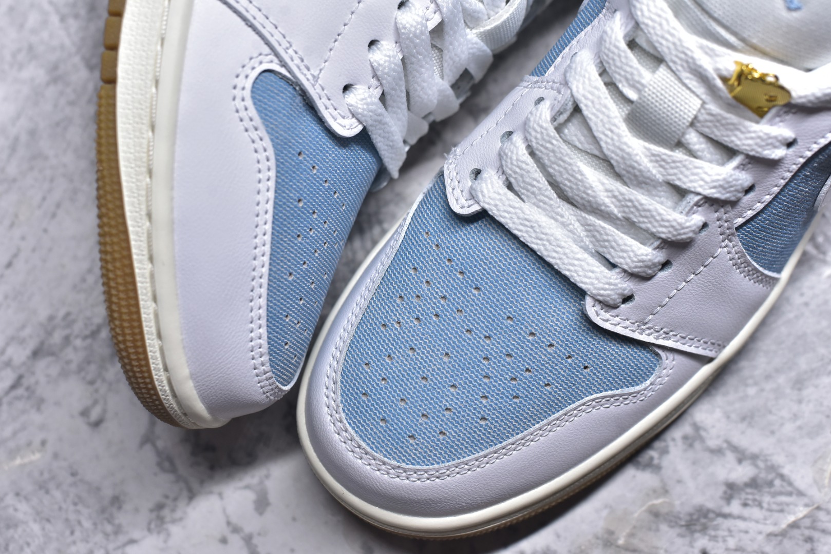 图片[8]-#Air Jordan 1 Low Denim ”Worn Blue“ 丹宁牛仔 低帮复古文化篮球鞋 #市售最高品质 原鞋开发 大厂代工流水线打造 公司货既视感 细节随意对比 货号：HQ2004-400 尺码：40 40.5 41 42 42.5 43 44 44.5 45 46-选品中心