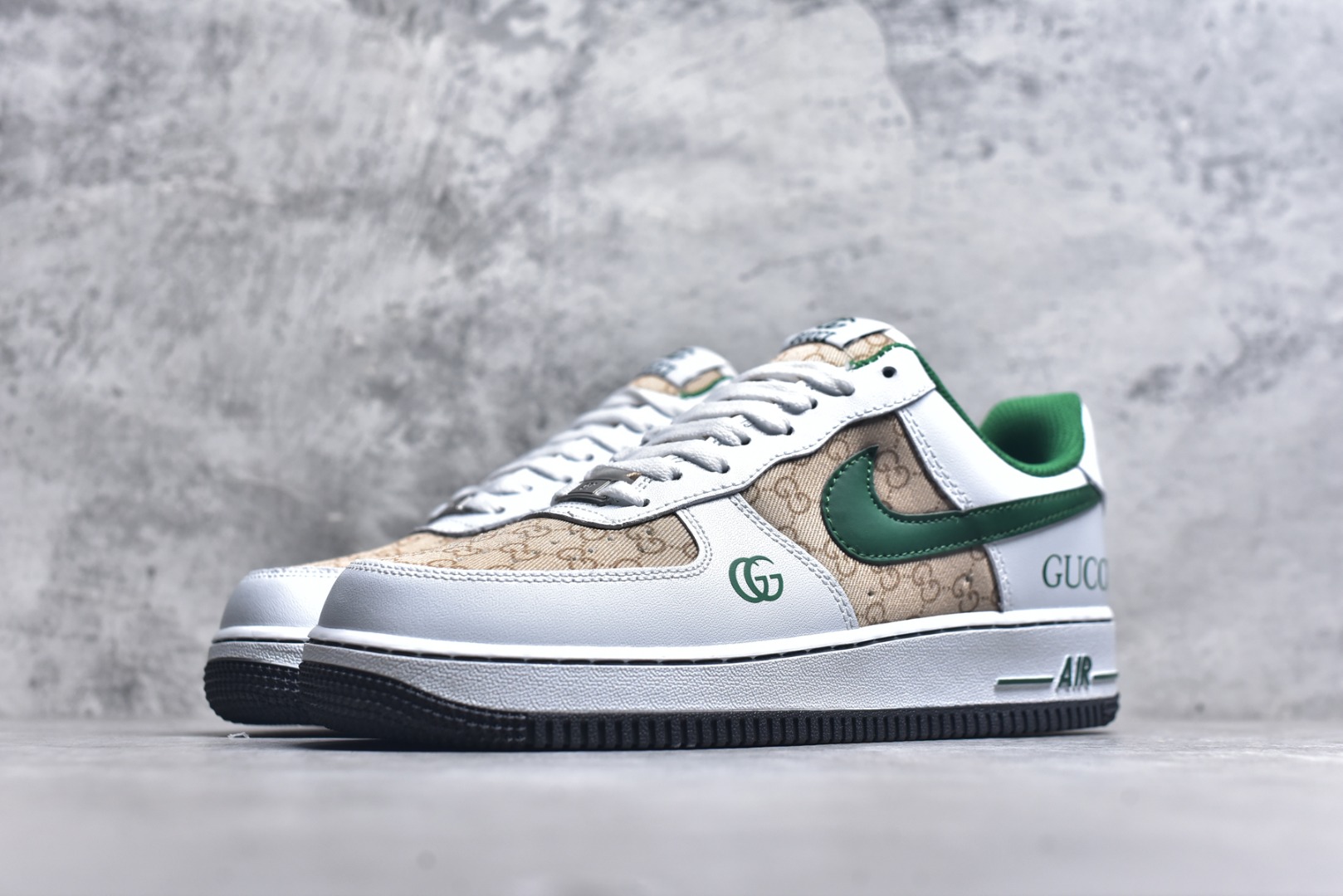 图片[2]-#Nike Air Force 1\’07 Low 古驰联名 花纹草绿 空军一号低帮休闲板鞋 AH8462-004 #原楦头原纸板 原装鞋盒 定制五金配件 内置全掌气垫 原厂鞋底 尺码：36 36.5 37.5 38 38.5 39 40 40.5 41 42 42.5 43 44 44.5 45 9.D4-选品中心