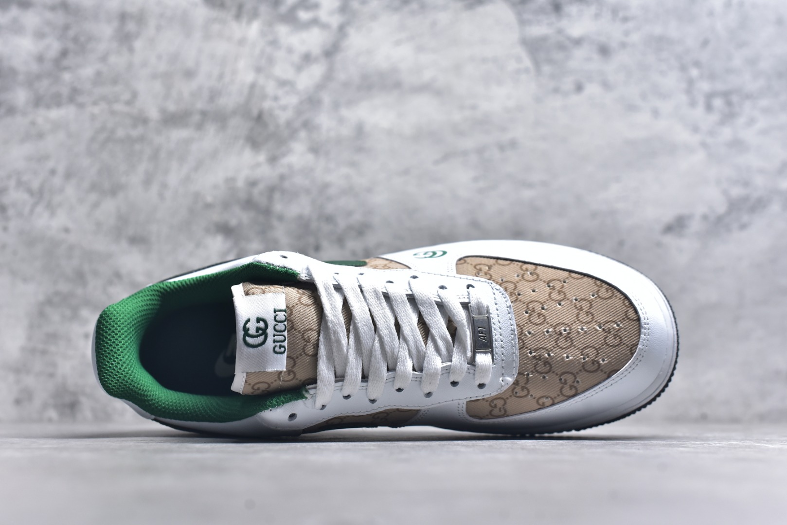 图片[4]-#Nike Air Force 1\’07 Low 古驰联名 花纹草绿 空军一号低帮休闲板鞋 AH8462-004 #原楦头原纸板 原装鞋盒 定制五金配件 内置全掌气垫 原厂鞋底 尺码：36 36.5 37.5 38 38.5 39 40 40.5 41 42 42.5 43 44 44.5 45 9.D4-选品中心