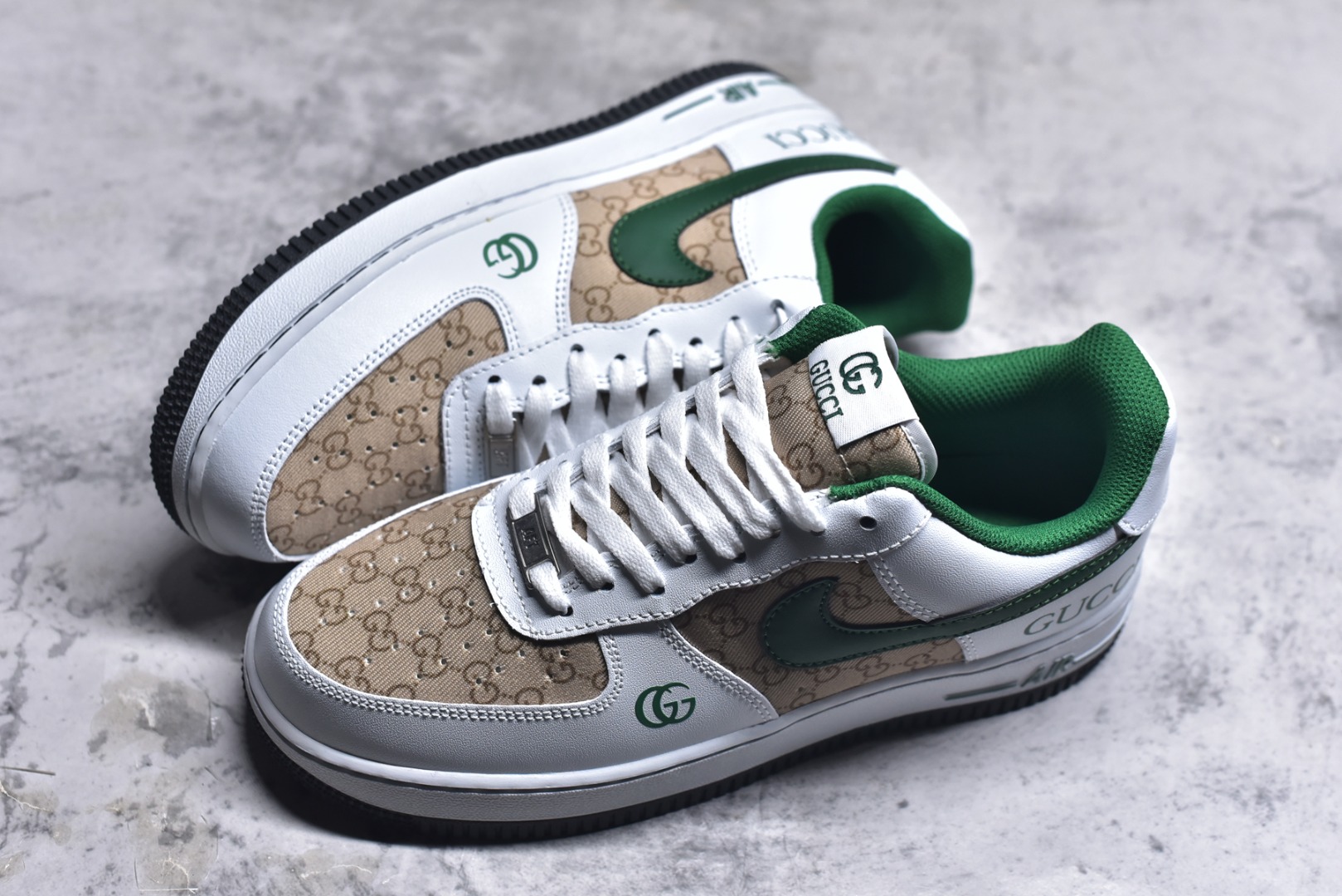 图片[7]-#Nike Air Force 1\’07 Low 古驰联名 花纹草绿 空军一号低帮休闲板鞋 AH8462-004 #原楦头原纸板 原装鞋盒 定制五金配件 内置全掌气垫 原厂鞋底 尺码：36 36.5 37.5 38 38.5 39 40 40.5 41 42 42.5 43 44 44.5 45 9.D4-选品中心