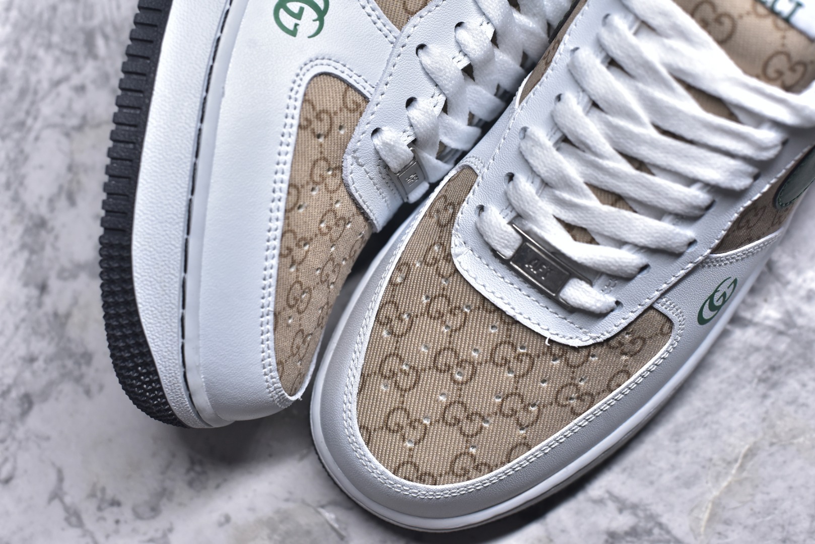 图片[8]-#Nike Air Force 1\’07 Low 古驰联名 花纹草绿 空军一号低帮休闲板鞋 AH8462-004 #原楦头原纸板 原装鞋盒 定制五金配件 内置全掌气垫 原厂鞋底 尺码：36 36.5 37.5 38 38.5 39 40 40.5 41 42 42.5 43 44 44.5 45 9.D4-选品中心