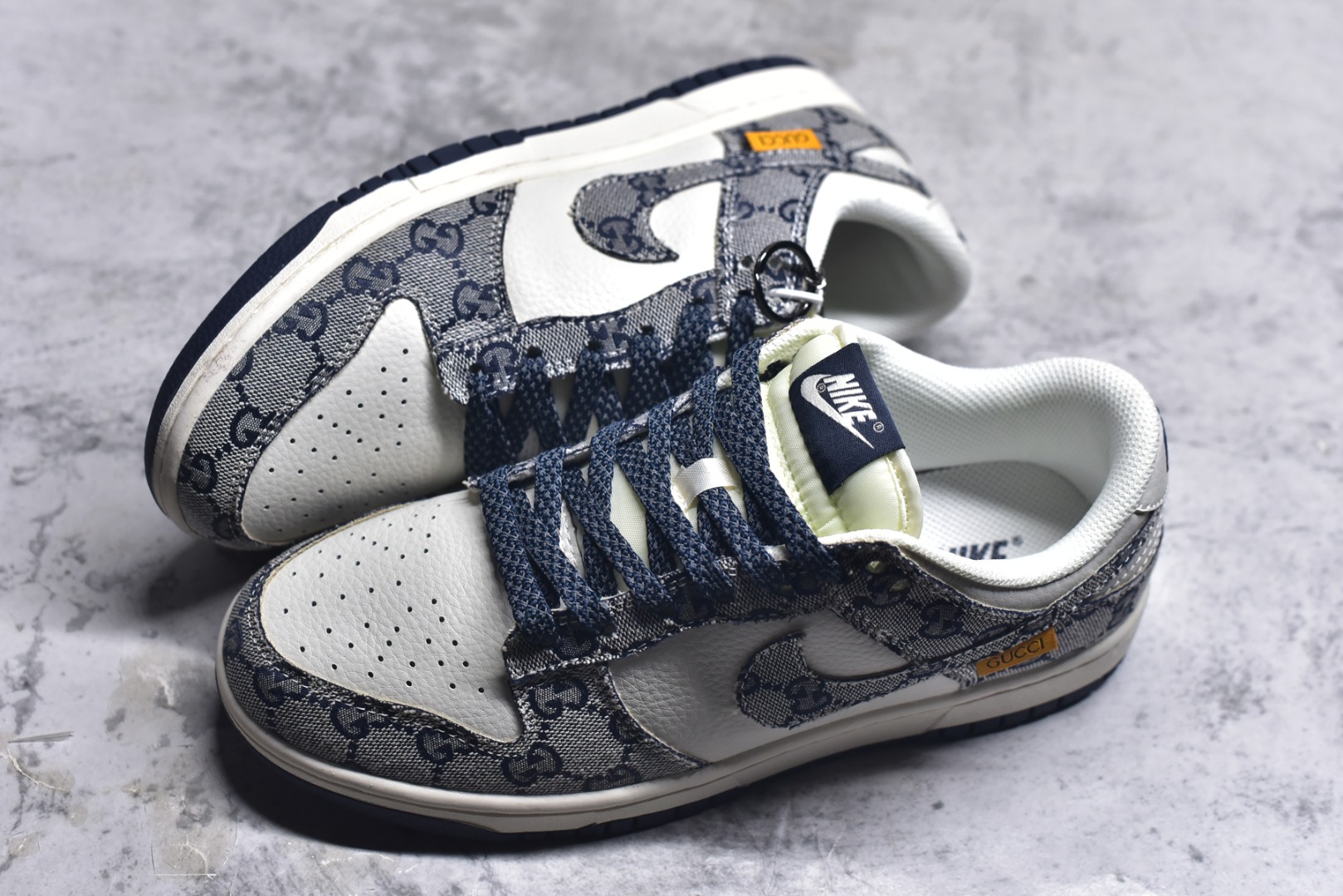 图片[7]-#Nk SB Dunk Low 古驰联名-墨蓝 周年高端定制 低帮休闲板鞋 BB9676-313 #定制鞋盒 大厂纯原品质出货 超高清洁度 皮料切割干净无任何毛边 细节完美 尺码：36 36.5 37.5 38 38.5 39 40 40.5 41 42 42.5 43 44 44.5 45 9.E5-选品中心