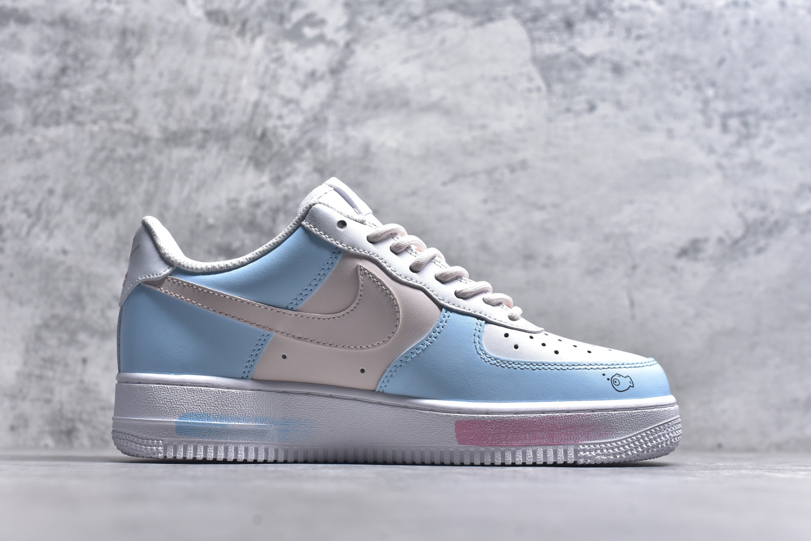 图片[3]-#Nike Air Force 1\’07 Low 小鱼小猫 空军一号低帮休闲板鞋 ZH0316-107 #定制皮料 定制鞋盒 原楦原纸板 纯正空军版型 内置全掌气垫 尺码：36 36.5 37.5 38 38.5 39 40 40.5 41 42 42.5 43 44 44.5 45 9.D4-选品中心