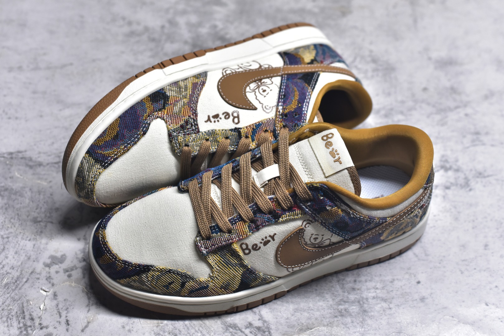 图片[7]-#Nike SB Dunk Low 复古织布小熊 高端定制 低帮休闲板鞋 SC0601-459 #定制鞋盒 大厂纯原品质出货 超高清洁度 皮料切割干净无任何毛边 细节完美 尺码：36 36.5 37.5 38 38.5 39 40 40.5 41 42 42.5 43 44 44.5 45 9.E5-选品中心