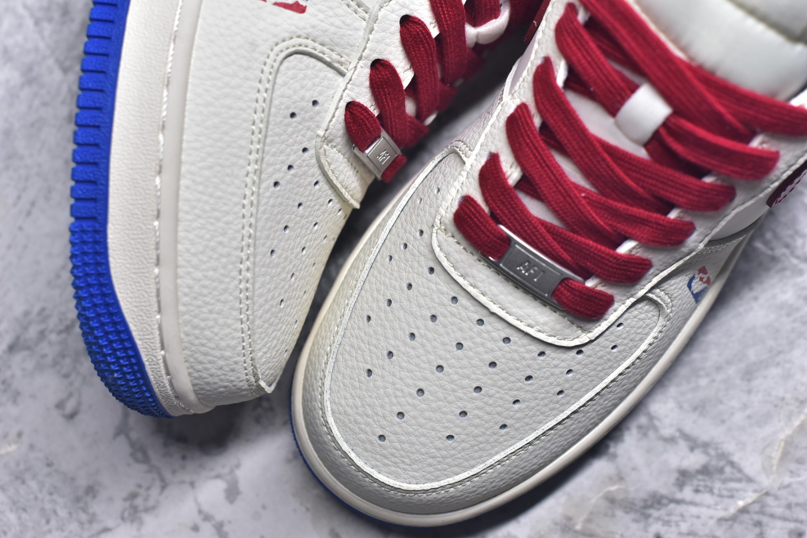 图片[8]-#Nike Air Force 1\’07 Low NBA联名 快船米蓝红 空军一号低帮休闲板鞋 QW5606-274 #原楦头原纸板 原装鞋盒 定制五金配件 内置全掌气垫 原厂鞋底 尺码：36 36.5 37.5 38 38.5 39 40 40.5 41 42 42.5 43 44 44.5 45 9.D4-选品中心