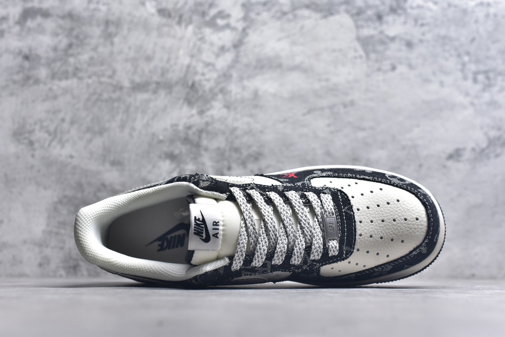 图片[4]-#Nike Air Force 1\’07 Low LV联名 牛仔米黑缝线 空军一号低帮休闲板鞋 MZ9588-815 #原楦头原纸板 原装鞋盒 定制五金配件 内置全掌气垫 原厂鞋底 尺码：36 36.5 37.5 38 38.5 39 40 40.5 41 42 42.5 43 44 44.5 45 9.D4-选品中心