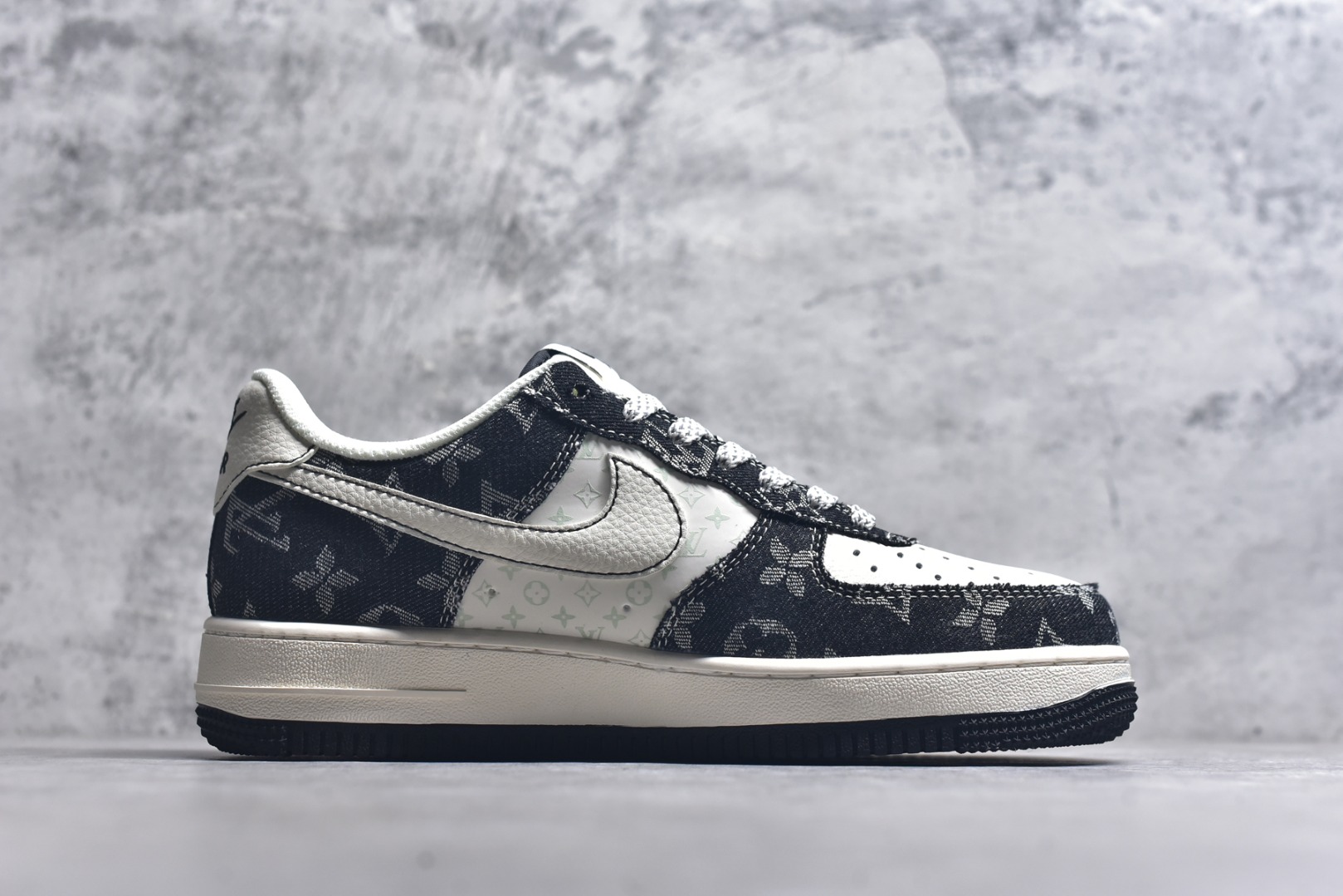 图片[3]-#Nike Air Force 1\’07 Low LV联名 牛仔米黑缝线 空军一号低帮休闲板鞋 MZ9588-815 #原楦头原纸板 原装鞋盒 定制五金配件 内置全掌气垫 原厂鞋底 尺码：36 36.5 37.5 38 38.5 39 40 40.5 41 42 42.5 43 44 44.5 45 9.D4-选品中心