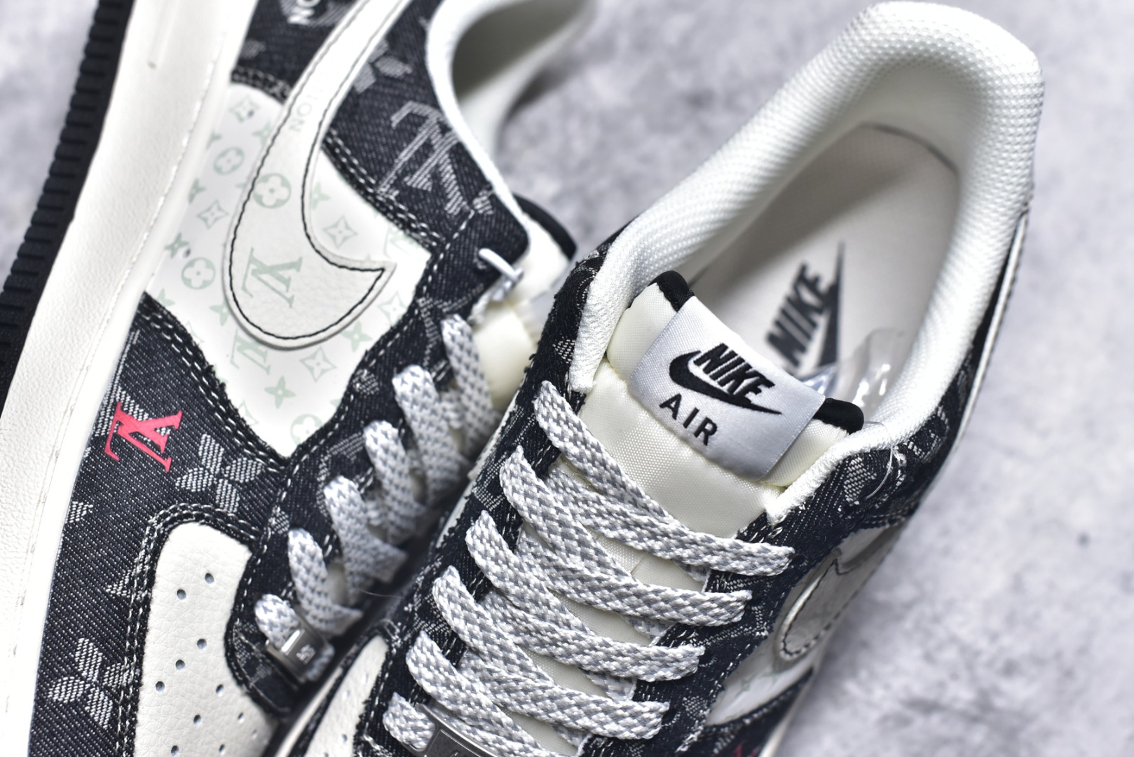 图片[9]-#Nike Air Force 1\’07 Low LV联名 牛仔米黑缝线 空军一号低帮休闲板鞋 MZ9588-815 #原楦头原纸板 原装鞋盒 定制五金配件 内置全掌气垫 原厂鞋底 尺码：36 36.5 37.5 38 38.5 39 40 40.5 41 42 42.5 43 44 44.5 45 9.D4-选品中心