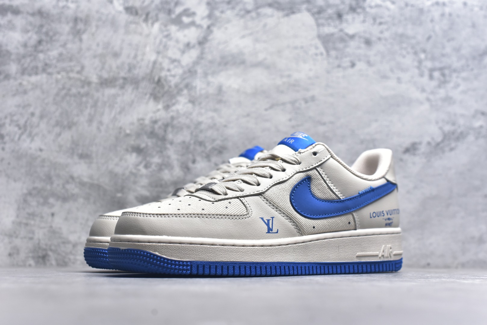 图片[2]-#Nike Air Force 1\’07 Low LV联名 网面拼接米蓝 空军一号低帮休闲板鞋 QW5836-025 #原楦头原纸板 原装鞋盒 定制五金配件 内置全掌气垫 原厂鞋底 尺码：36 36.5 37.5 38 38.5 39 40 40.5 41 42 42.5 43 44 44.5 45 9.D4-选品中心