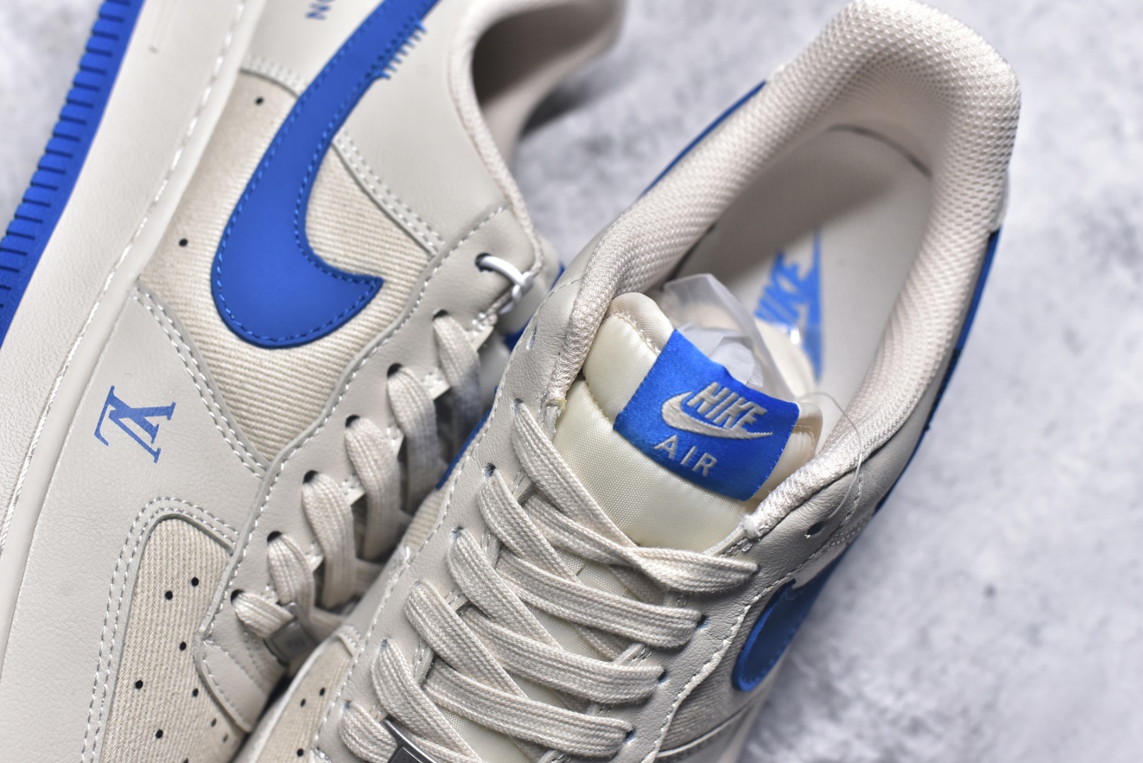 图片[9]-#Nike Air Force 1\’07 Low LV联名 网面拼接米蓝 空军一号低帮休闲板鞋 QW5836-025 #原楦头原纸板 原装鞋盒 定制五金配件 内置全掌气垫 原厂鞋底 尺码：36 36.5 37.5 38 38.5 39 40 40.5 41 42 42.5 43 44 44.5 45 9.D4-选品中心