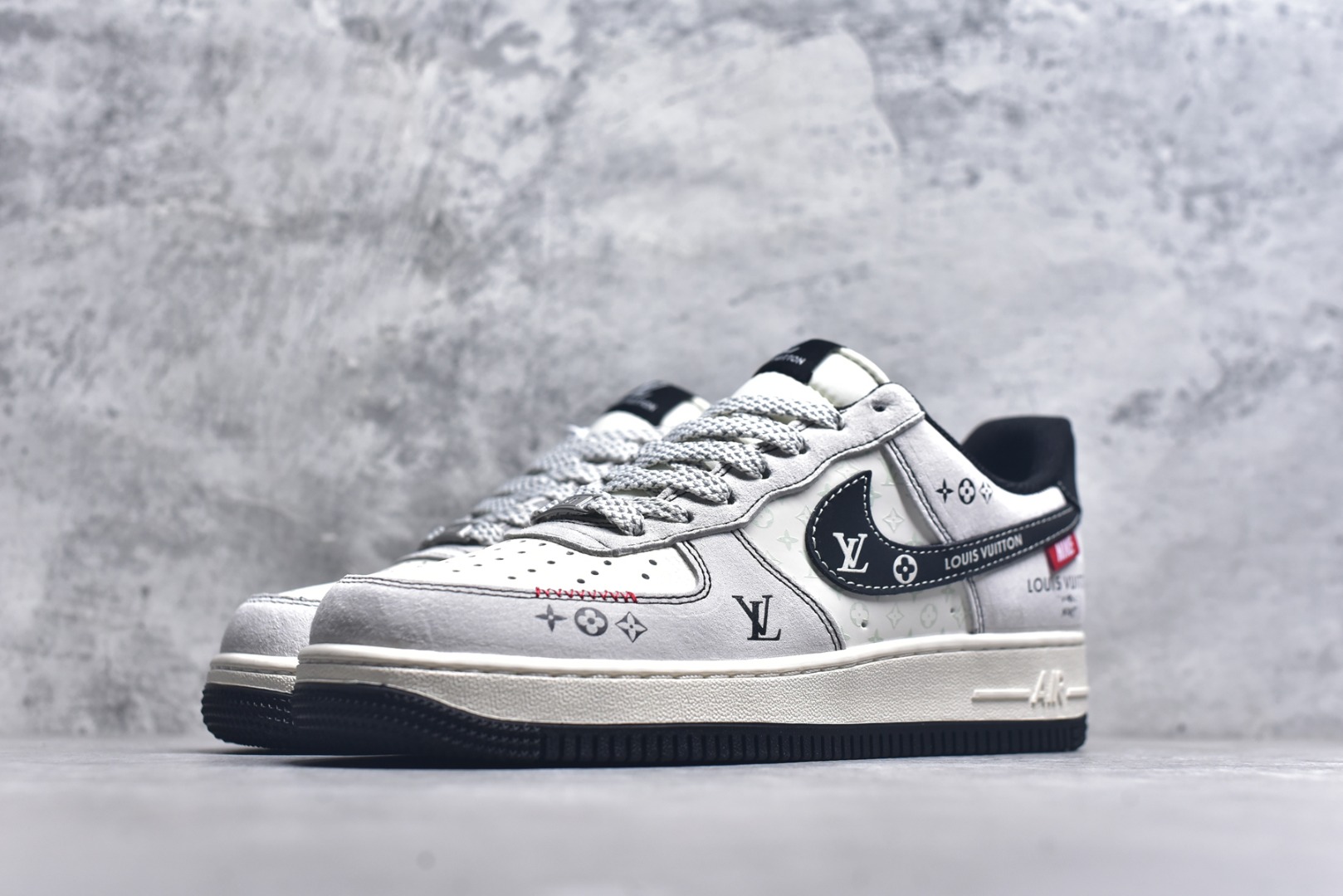 图片[2]-#Nike Air Force 1\’07 Low LV联名 黑勾织标 空军一号低帮休闲板鞋 CX5050-Y23 #原楦头原纸板 原装鞋盒 定制五金配件 内置全掌气垫 原厂鞋底 尺码：36 36.5 37.5 38 38.5 39 40 40.5 41 42 42.5 43 44 44.5 45 9.D4-选品中心