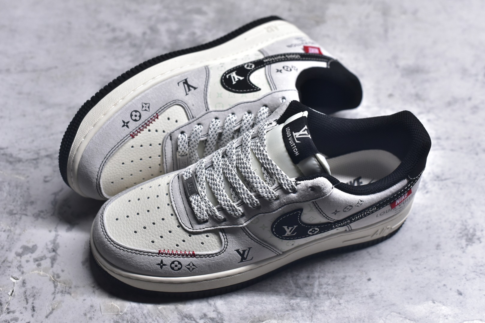 图片[7]-#Nike Air Force 1\’07 Low LV联名 黑勾织标 空军一号低帮休闲板鞋 CX5050-Y23 #原楦头原纸板 原装鞋盒 定制五金配件 内置全掌气垫 原厂鞋底 尺码：36 36.5 37.5 38 38.5 39 40 40.5 41 42 42.5 43 44 44.5 45 9.D4-选品中心