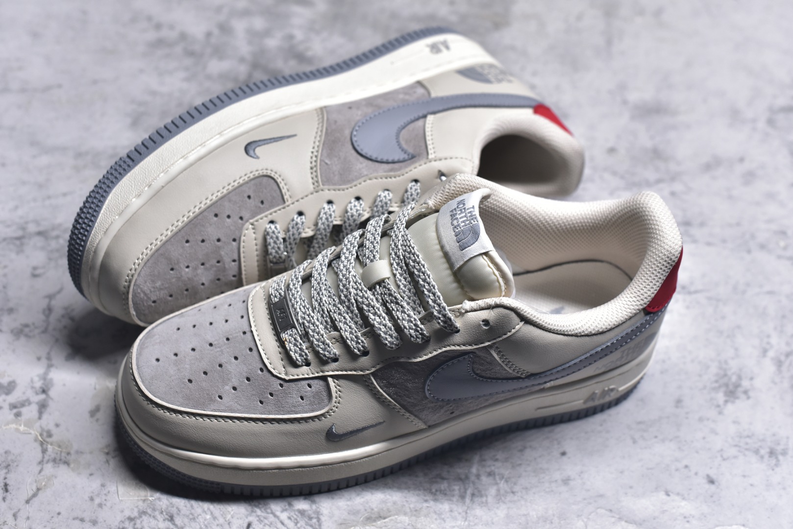 图片[7]-#Nk Air Force 1\’07 Low 北面联名 拼接猪八红尾 空军一号 低帮休闲板鞋 XZ6188-649 #原楦头原纸板 原装鞋盒 定制五金配件 内置全掌气垫 原厂鞋底 尺码：36 36.5 37.5 38 38.5 39 40 40.5 41 42 42.5 43 44 44.5 45 9.D4-选品中心