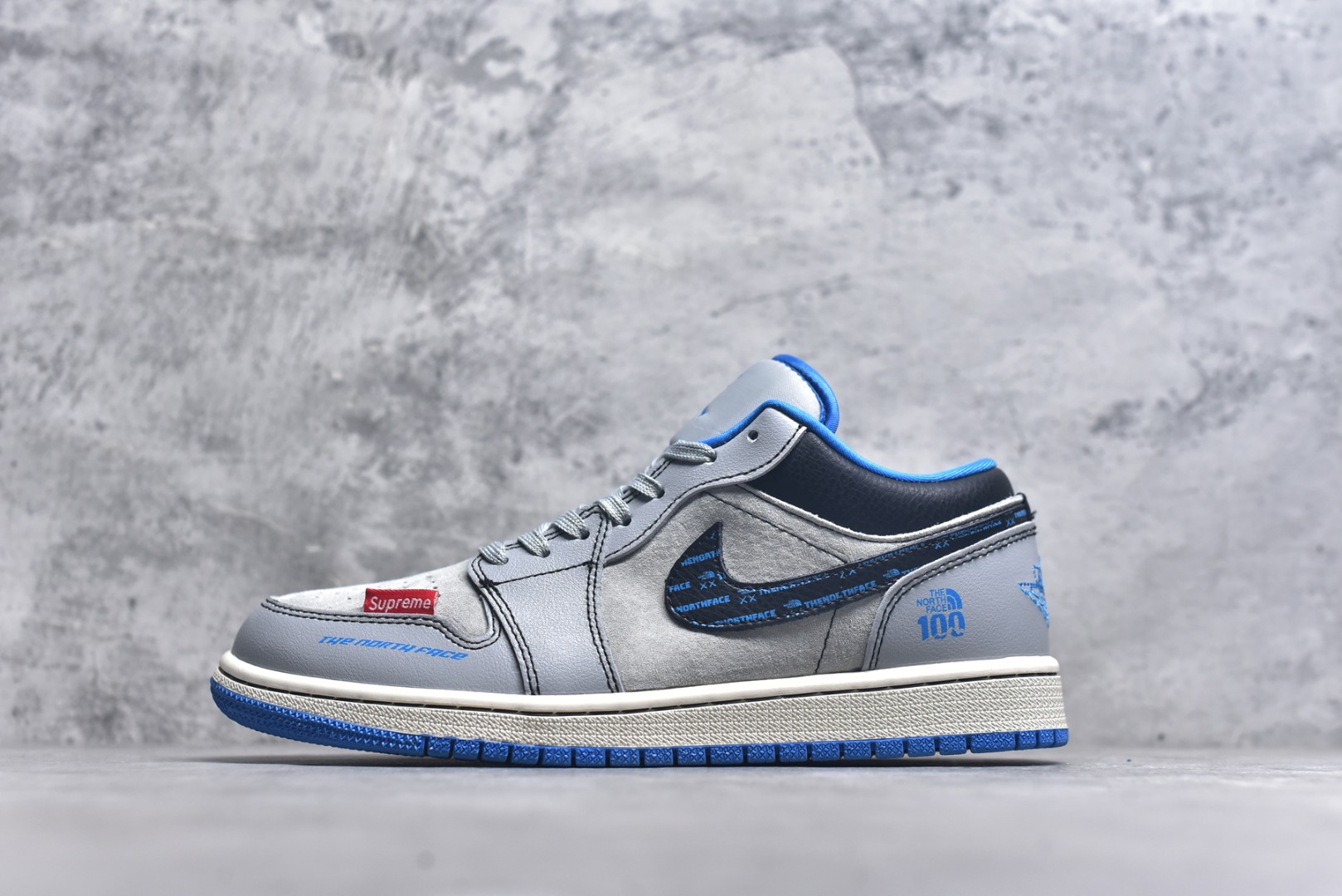 #海外爆款限量发售！高端定制Air Jordan 1 Low AJ1 乔1 “北面联名---灰蓝猪八”高端定制 低帮复古篮球鞋 #定制鞋盒 大厂纯原品质出货 超高清洁度 皮料切割干净无任何毛边 细节完美 货号：LD2025-002 尺码：36 36.5 37.5 38 38.5 39 40 40.5 41 42 42.5 43 44 44.5 45-选品中心