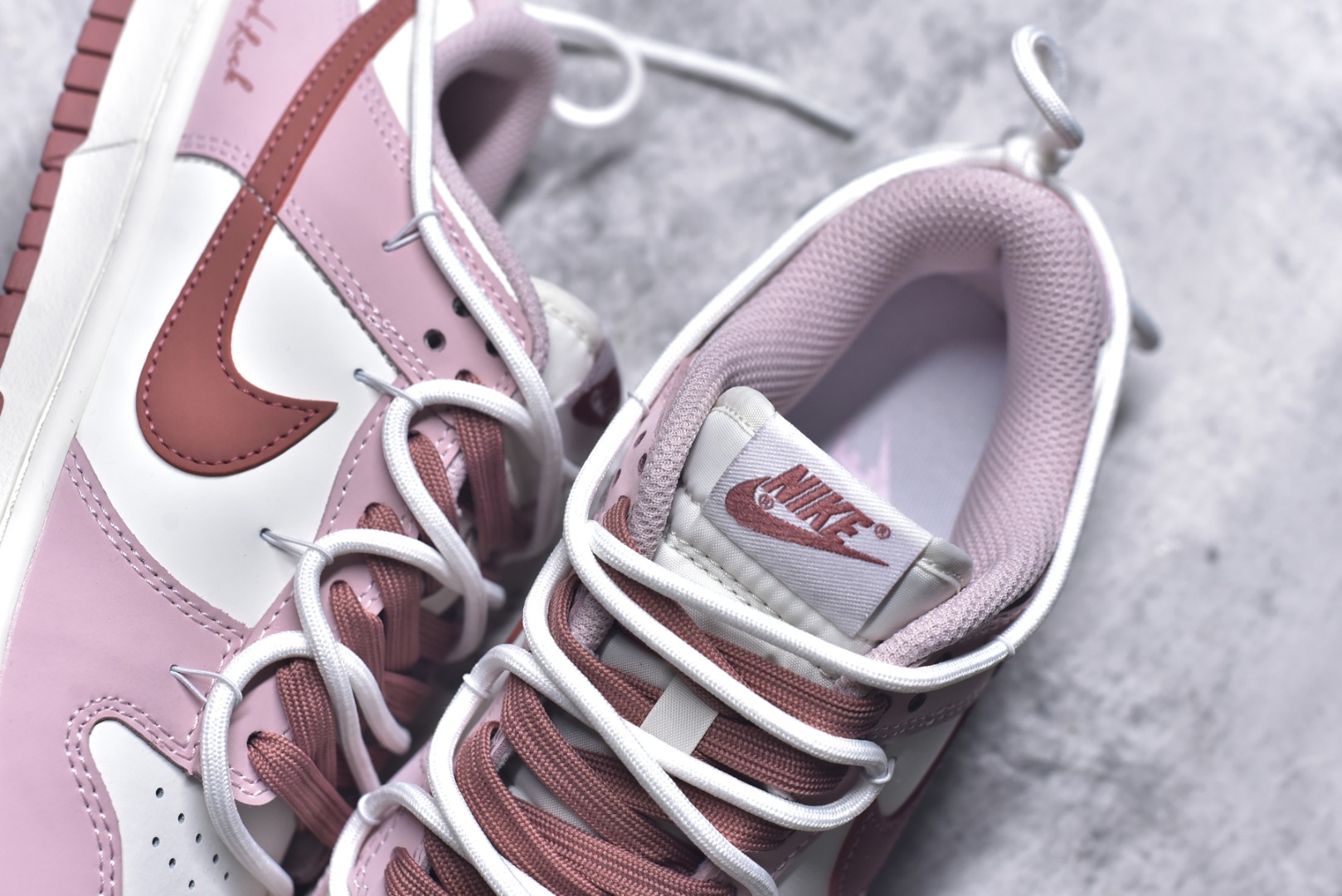 图片[9]-#Nike Dunk Low Retro ‘DIY高端定制’耐克 低帮休闲运动板鞋 原装头层材料 用料绝不含糊 独家版型蒸餾加工帶來的是更好的视觉和脚感体验 清洁度 电绣工艺 皮料切割干净无任何毛边 细节完美 货号：PC0528-105 尺码：35.5 36 36.5 37.5 38 38.5 39 40-选品中心