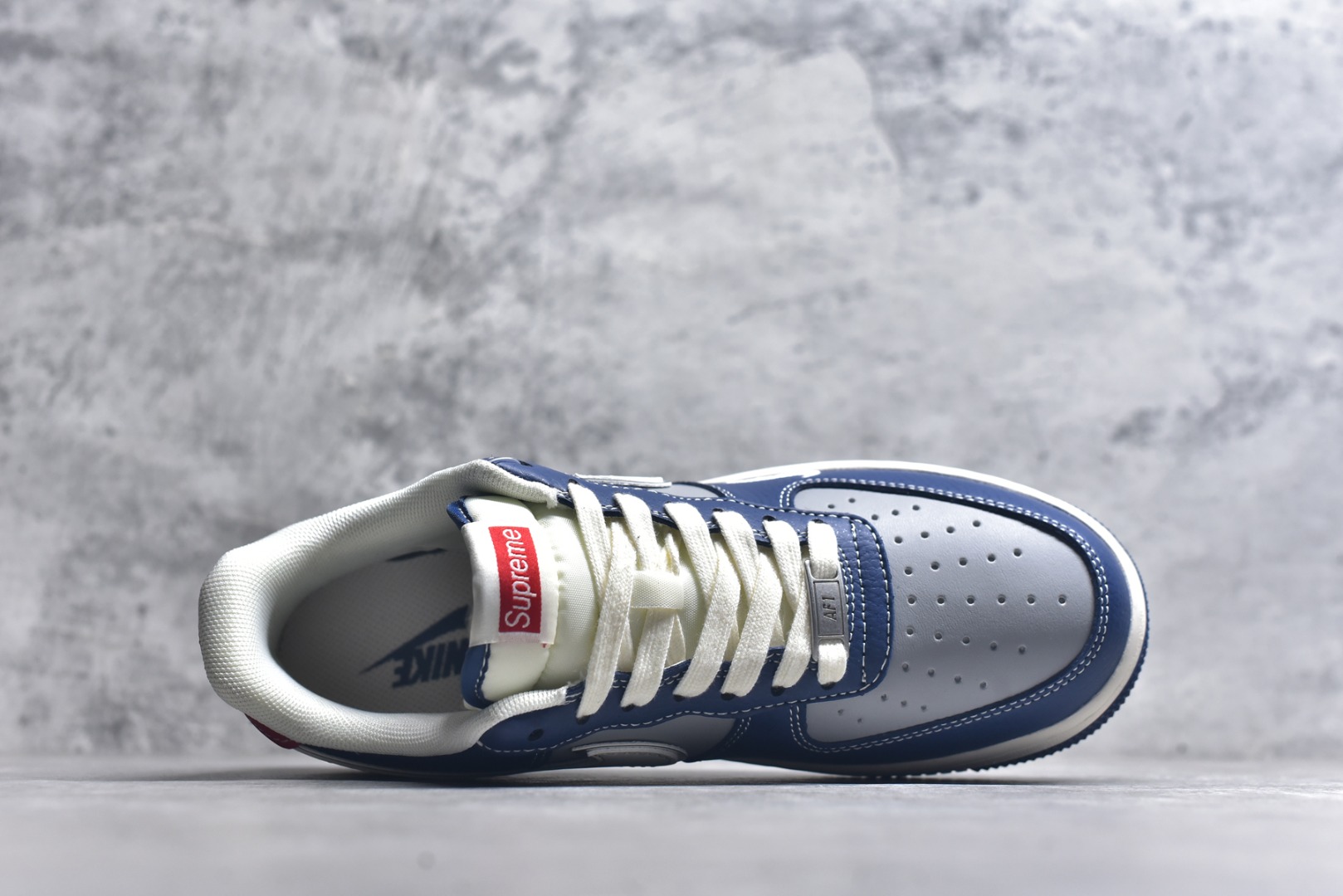 图片[4]-#Nike Air Force 1\’07 Low Superme联名 白蓝灰红 空军一号低帮休闲板鞋 XD2588-602 #原楦头原纸板 原装鞋盒 定制五金配件 内置全掌气垫 原厂鞋底 尺码：36 36.5 37.5 38 38.5 39 40 40.5 41 42 42.5 43 44 44.5 45 9.D4-选品中心