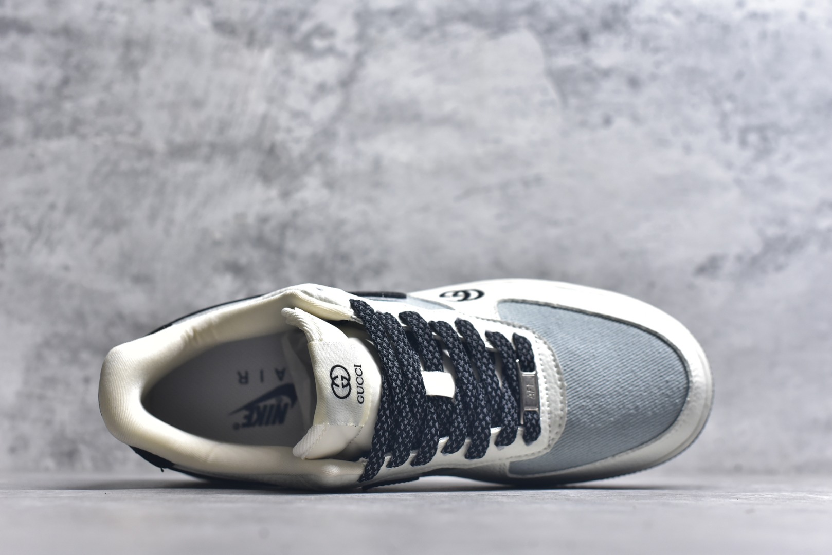 图片[4]-#Nike Air Force 1\’07 Low 古驰联名 白灰黑 空军一号低帮休闲板鞋 YF9511-808 #原楦头原纸板 原装鞋盒 定制五金配件 内置全掌气垫 原厂鞋底 尺码：36 36.5 37.5 38 38.5 39 40 40.5 41 42 42.5 43 44 44.5 45 9.D4-选品中心