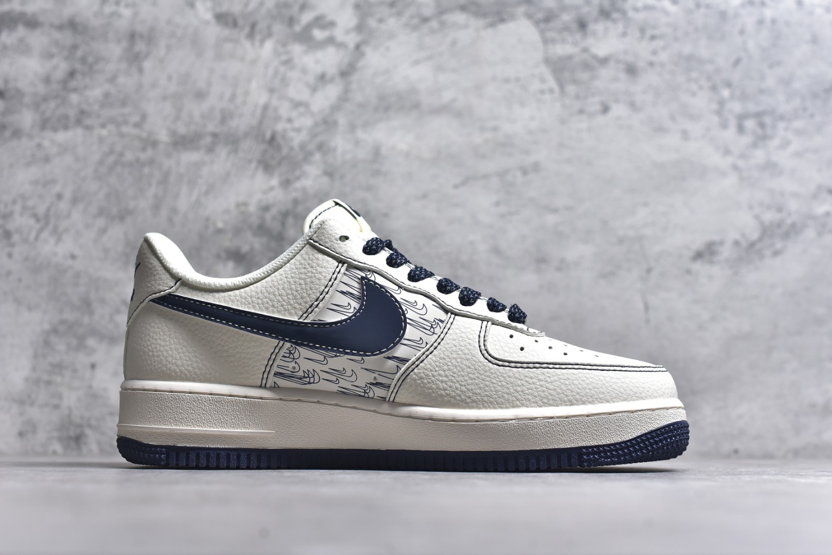图片[3]-#Nike Air Force 1\’07 Low 耐克联名 深蓝多重勾 空军一号低帮休闲板鞋 HH7518-069 #原楦头原纸板 原装鞋盒 定制五金配件 内置全掌气垫 原厂鞋底 尺码：36 36.5 37.5 38 38.5 39 40 40.5 41 42 42.5 43 44 44.5 45 9.D4-选品中心