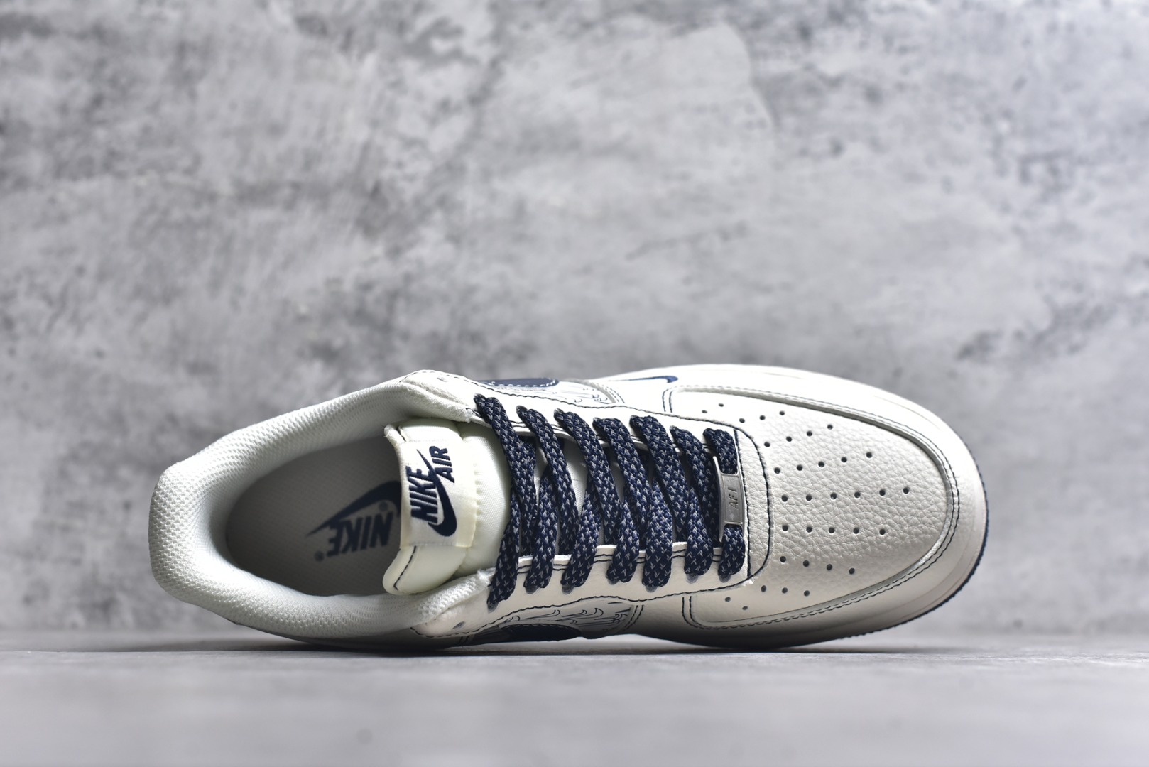 图片[4]-#Nike Air Force 1\’07 Low 耐克联名 深蓝多重勾 空军一号低帮休闲板鞋 HH7518-069 #原楦头原纸板 原装鞋盒 定制五金配件 内置全掌气垫 原厂鞋底 尺码：36 36.5 37.5 38 38.5 39 40 40.5 41 42 42.5 43 44 44.5 45 9.D4-选品中心