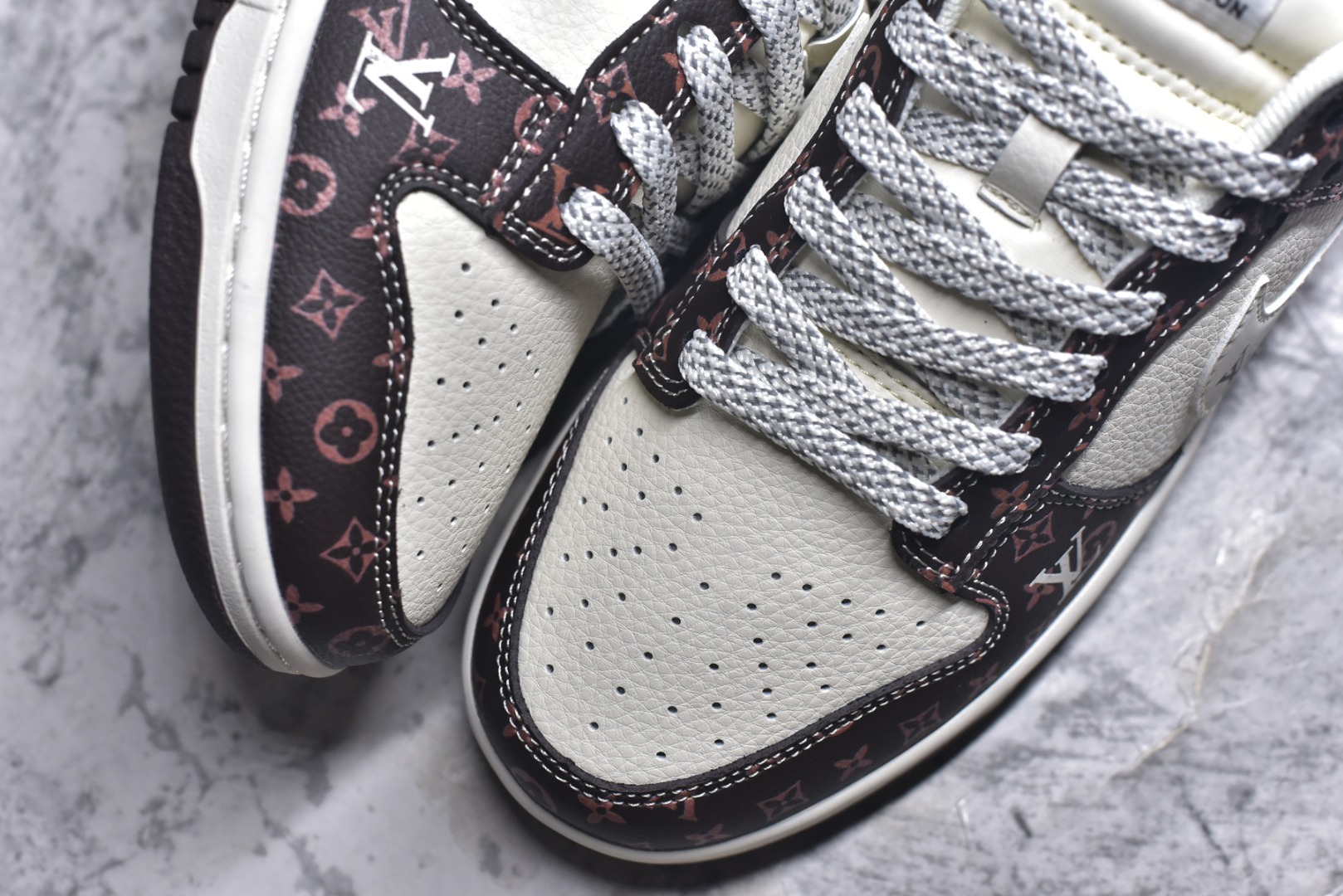 图片[8]-#Nike SB Dunk Low LV联名 白棕经典 周年高端定制 低帮休闲板鞋 CX5050-Y05 #定制鞋盒 大厂纯原品质出货 超高清洁度 皮料切割干净无任何毛边 细节完美 尺码：36 36.5 37.5 38 38.5 39 40 40.5 41 42 42.5 43 44 44.5 45 9.E5-选品中心