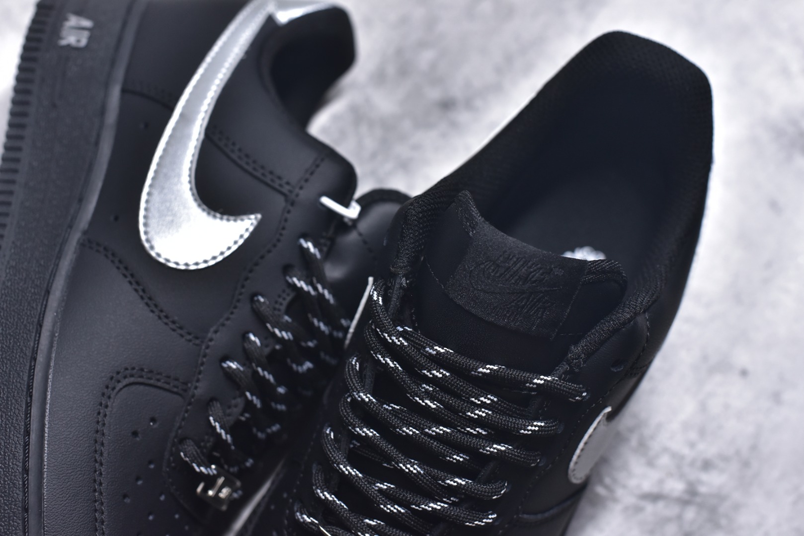 图片[9]-#Nike Air Force 1\’07 Low 黑银武士 空军一号低帮休闲板鞋 ZH0316-125 #定制皮料 定制鞋盒 原楦原纸板 纯正空军版型 内置全掌气垫 尺码：36 36.5 37.5 38 38.5 39 40 40.5 41 42 42.5 43 44 44.5 45 9.D4-选品中心