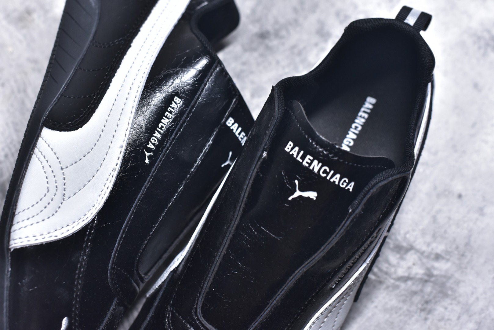 图片[9]-#PUMA 彪马 x Speedcat Suede Balenciaga巴黎世家 Speedcat 系列 薄底鞋 牛皮绒面革 圆头做旧磨损 低帮 生活休闲鞋 极速赛车系列 复古运动休闲跑鞋 充正版本 鞋面设计轻量透气 提供了舒适性和穿着感受 柔软内里材质 穿着更加舒适 橡胶鞋底提供持久的牵引力 货号： 40651501 尺码：35 36 37 38 39 40 41 42 43 44 45-选品中心