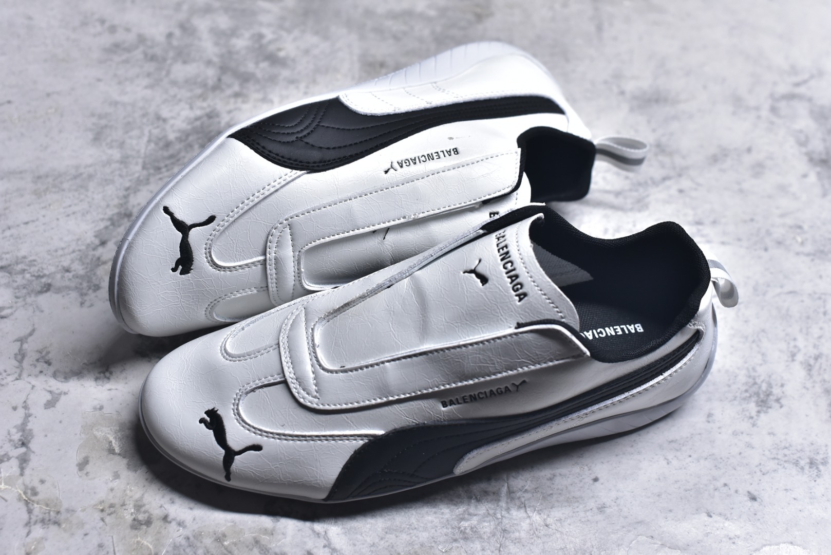 图片[7]-#PUMA 彪马 x Speedcat Suede Balenciaga巴黎世家 Speedcat 系列 薄底鞋 牛皮绒面革 圆头做旧磨损 低帮 生活休闲鞋 极速赛车系列 复古运动休闲跑鞋 充正版本 鞋面设计轻量透气 提供了舒适性和穿着感受 柔软内里材质 穿着更加舒适 橡胶鞋底提供持久的牵引力 货号： 40651502 尺码：35 36 37 38 39 40 41 42 43 44 45-选品中心