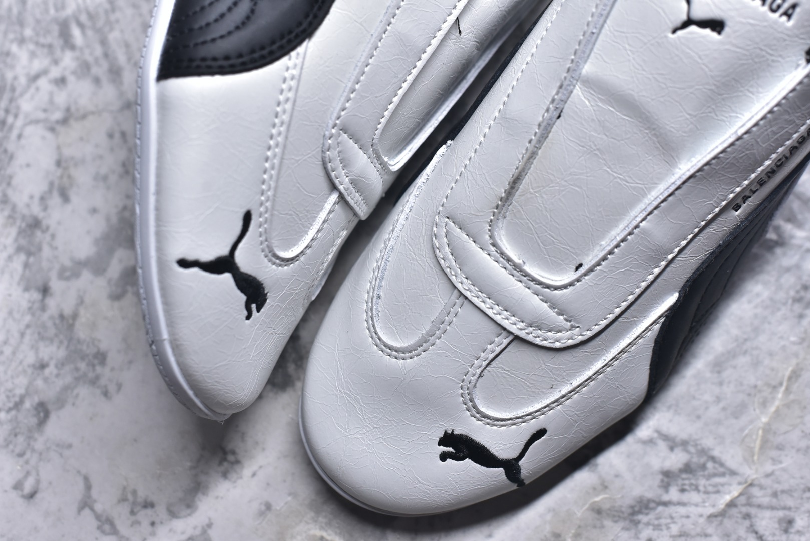 图片[8]-#PUMA 彪马 x Speedcat Suede Balenciaga巴黎世家 Speedcat 系列 薄底鞋 牛皮绒面革 圆头做旧磨损 低帮 生活休闲鞋 极速赛车系列 复古运动休闲跑鞋 充正版本 鞋面设计轻量透气 提供了舒适性和穿着感受 柔软内里材质 穿着更加舒适 橡胶鞋底提供持久的牵引力 货号： 40651502 尺码：35 36 37 38 39 40 41 42 43 44 45-选品中心