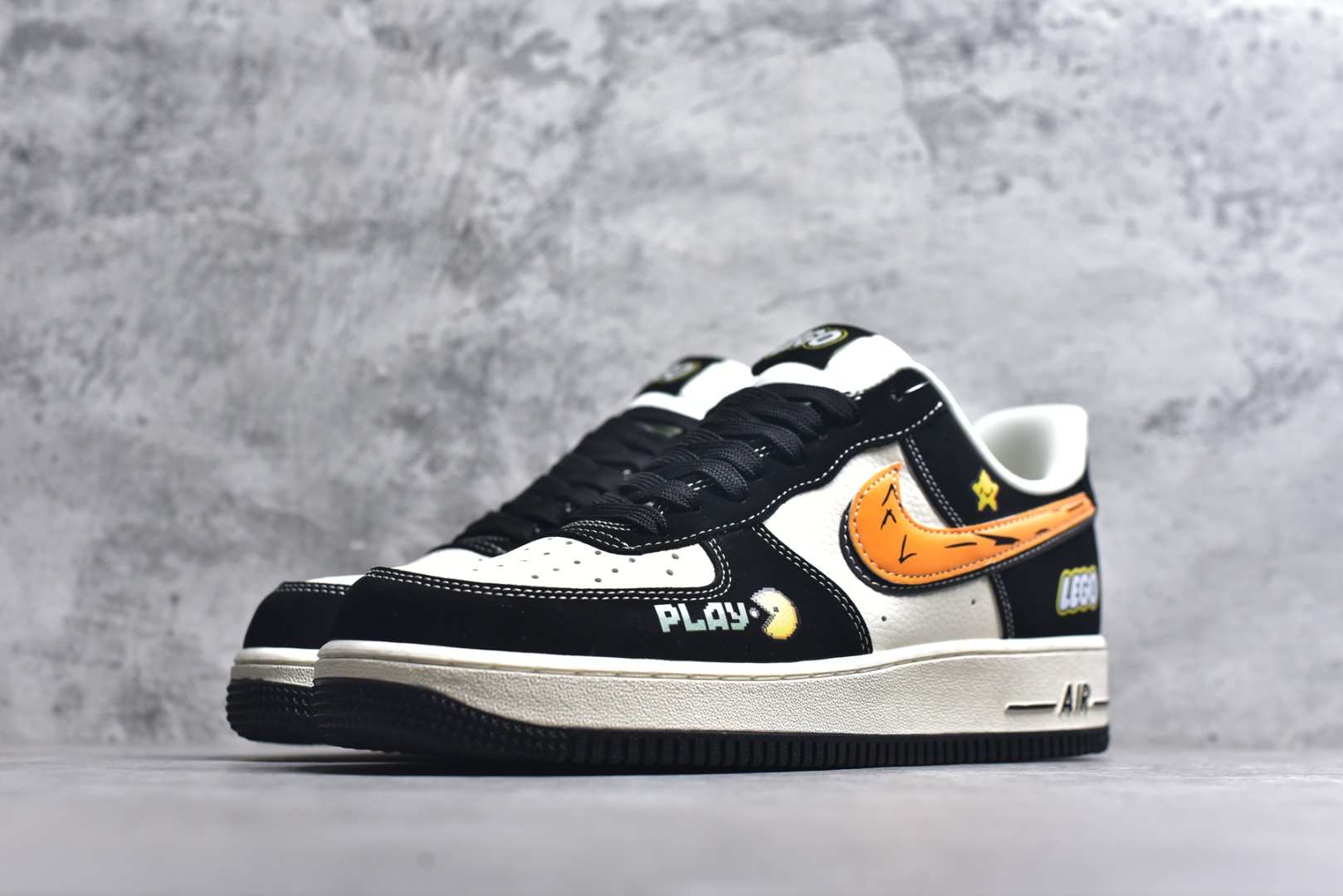 图片[2]-#海外限量发售！公司级NIke Air Force 1 \’07 Low “黑黄双勾”空军一号 低帮 运动鞋 休闲鞋 折边针车 工艺难度大 原楦头原纸板 原装鞋盒 定制五金配件 内置全掌气垫 原厂鞋底 货号：DD1982-311 尺码：36 36.5 37.5 38 38.5 39 40 40.5 41 42 42.5 43 44 44.5 45-选品中心