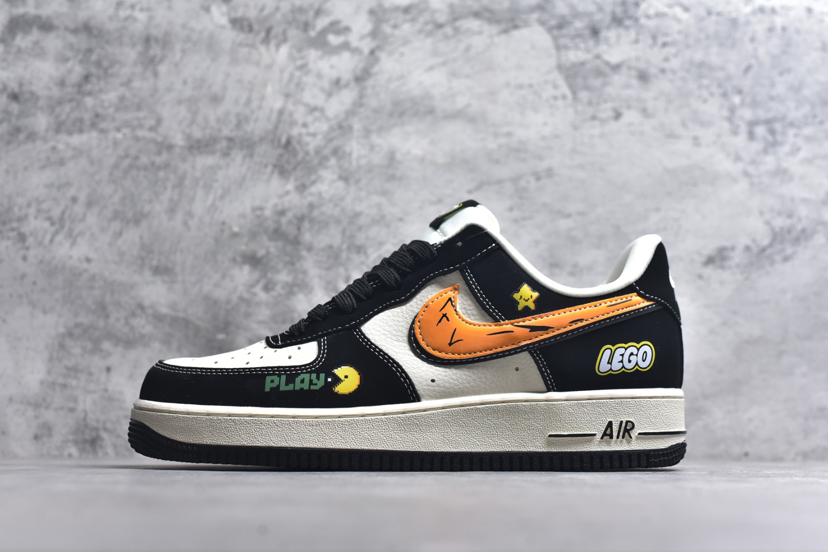 #海外限量发售！公司级NIke Air Force 1 \'07 Low “黑黄双勾”空军一号 低帮 运动鞋 休闲鞋 折边针车 工艺难度大 原楦头原纸板 原装鞋盒 定制五金配件 内置全掌气垫 原厂鞋底 货号：DD1982-311 尺码：36 36.5 37.5 38 38.5 39 40 40.5 41 42 42.5 43 44 44.5 45-选品中心