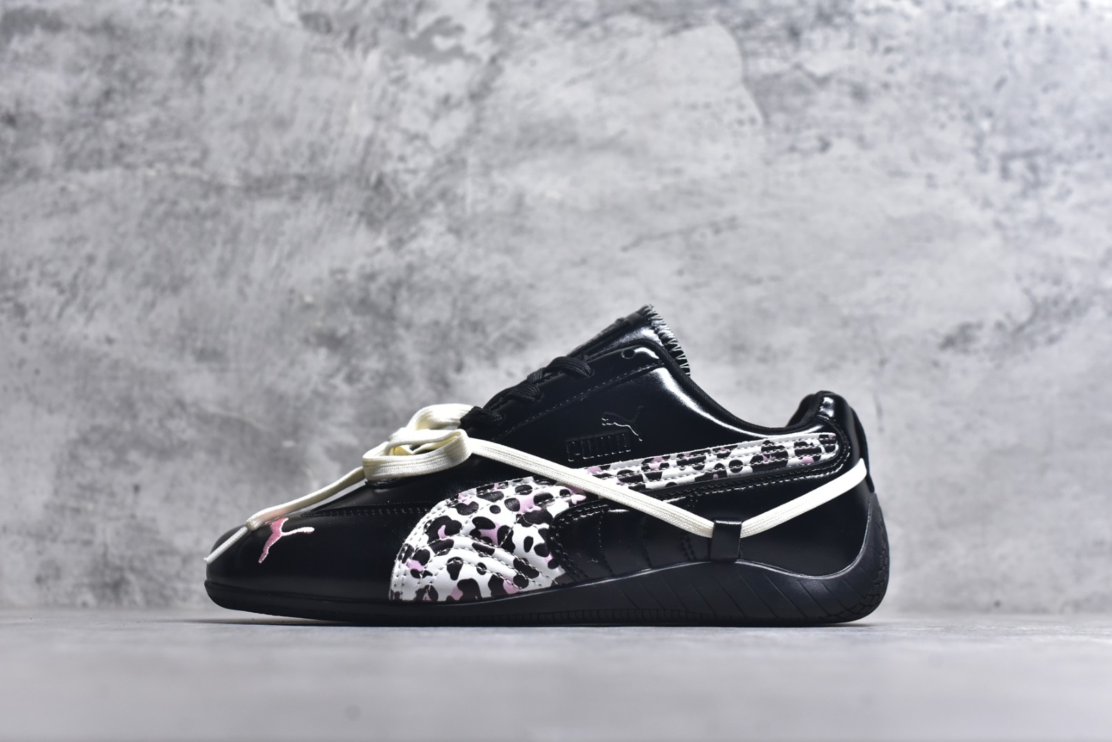 #PUMA彪马 Speedcat 系列 豹纹法国女仆 黑白粉 货号：404391-01 尺码：35.5 36 36.5 37.5 38 38.5 39 40-选品中心