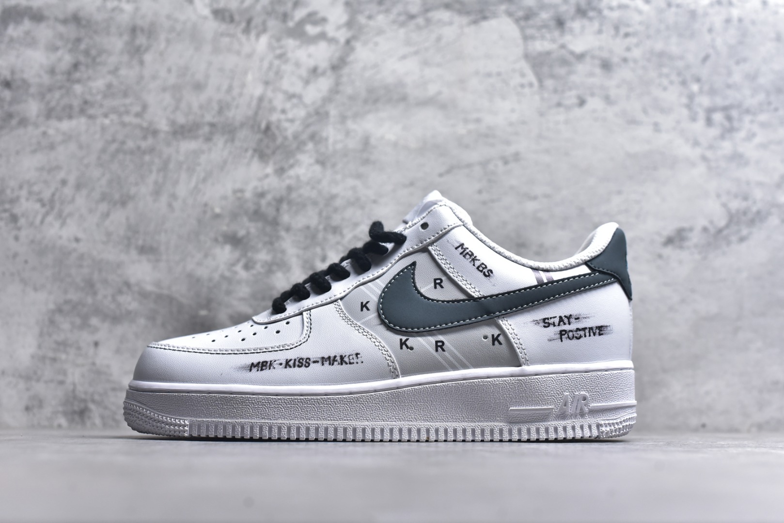 #Nike Air Force 1\'07 Low 简墨 空军一号低帮休闲板鞋 ZH0316-127 #定制皮料 定制鞋盒 原楦原纸板 纯正空军版型 内置全掌气垫 尺码：36 36.5 37.5 38 38.5 39 40 40.5 41 42 42.5 43 44 44.5 45-选品中心