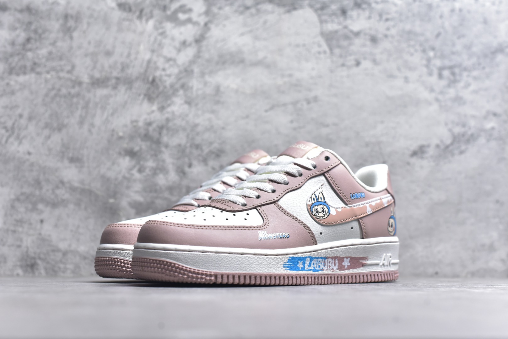 图片[2]-#Nike Air Force 1\’07 Low 粉色涂鸦拉布布 空军一号低帮休闲板鞋 KJ5188-005 #原楦头原纸板 原装鞋盒 定制五金配件 内置全掌气垫 原厂鞋底 尺码：36 36.5 37.5 38 38.5 39 40 9.D4-选品中心