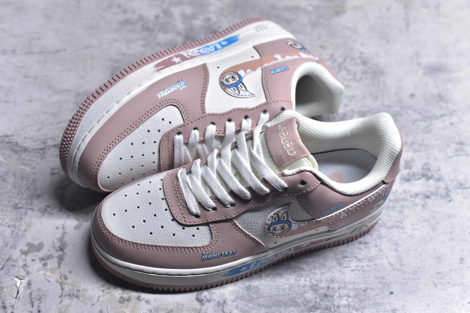 图片[7]-#Nike Air Force 1\’07 Low 粉色涂鸦拉布布 空军一号低帮休闲板鞋 KJ5188-005 #原楦头原纸板 原装鞋盒 定制五金配件 内置全掌气垫 原厂鞋底 尺码：36 36.5 37.5 38 38.5 39 40 9.D4-选品中心