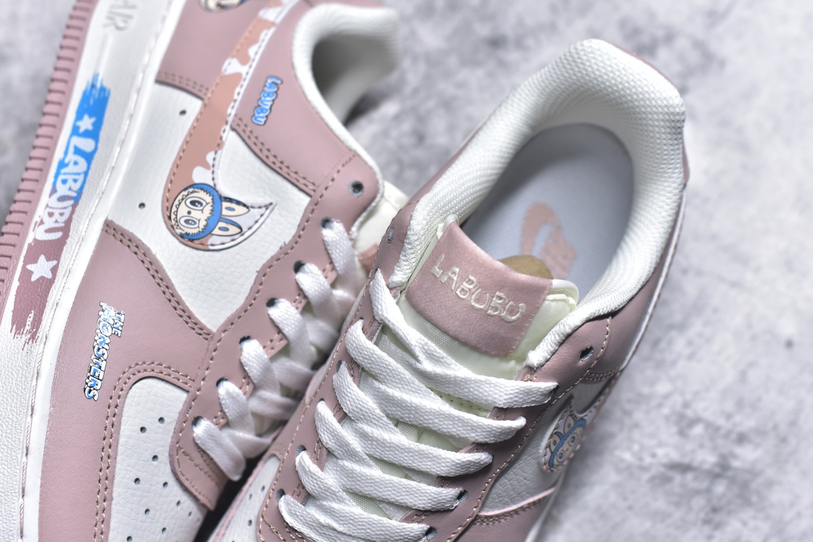 图片[9]-#Nike Air Force 1\’07 Low 粉色涂鸦拉布布 空军一号低帮休闲板鞋 KJ5188-005 #原楦头原纸板 原装鞋盒 定制五金配件 内置全掌气垫 原厂鞋底 尺码：36 36.5 37.5 38 38.5 39 40 9.D4-选品中心