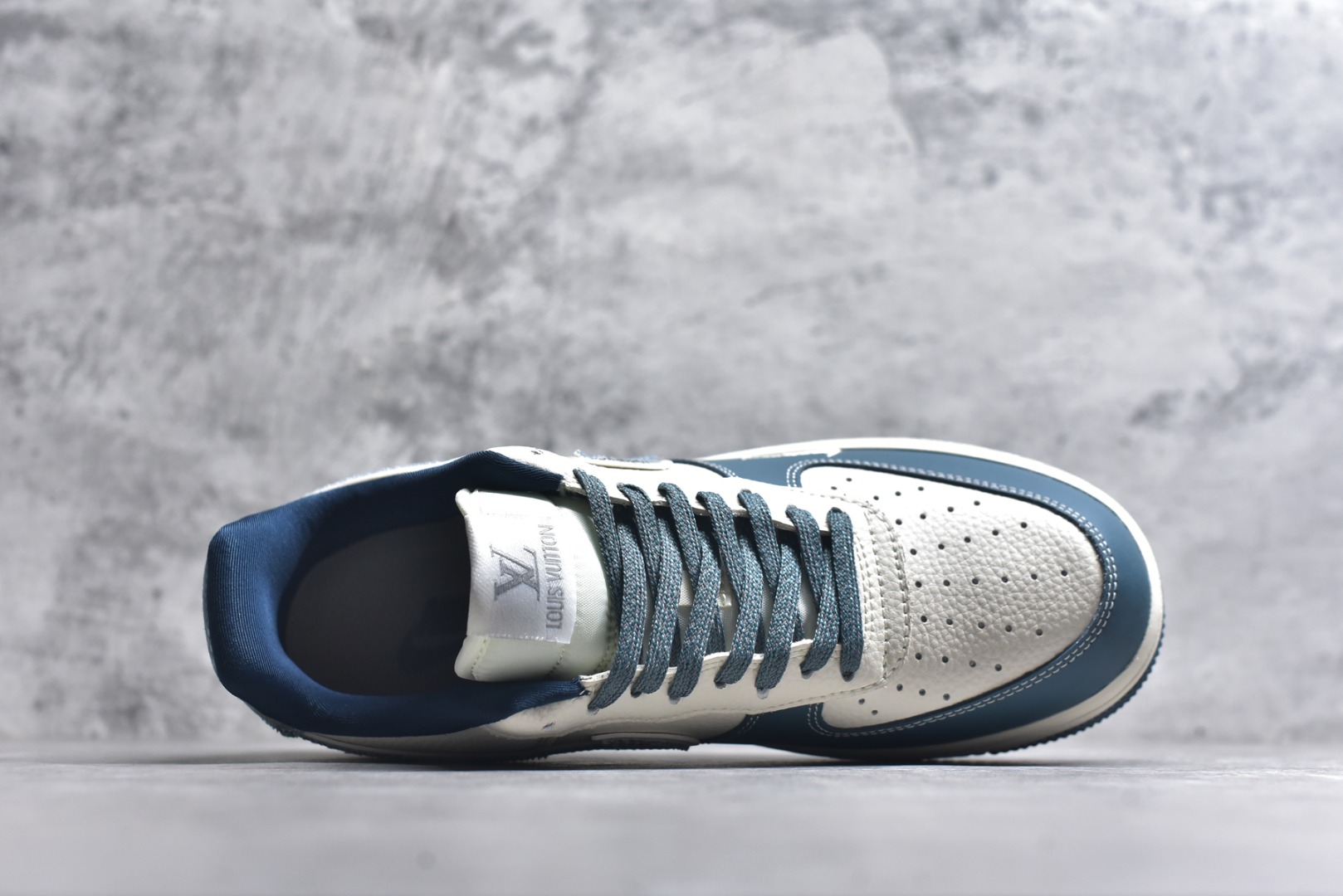 图片[4]-#Nike Air Force 1\’07 Low LV联名 拼接彩勾 空军一号低帮休闲板鞋 DD1982-301 #原楦头原纸板 原装鞋盒 定制五金配件 内置全掌气垫 原厂鞋底 尺码：36 36.5 37.5 38 38.5 39 40 40.5 41 42 42.5 43 44 44.5 45 9.D4-选品中心