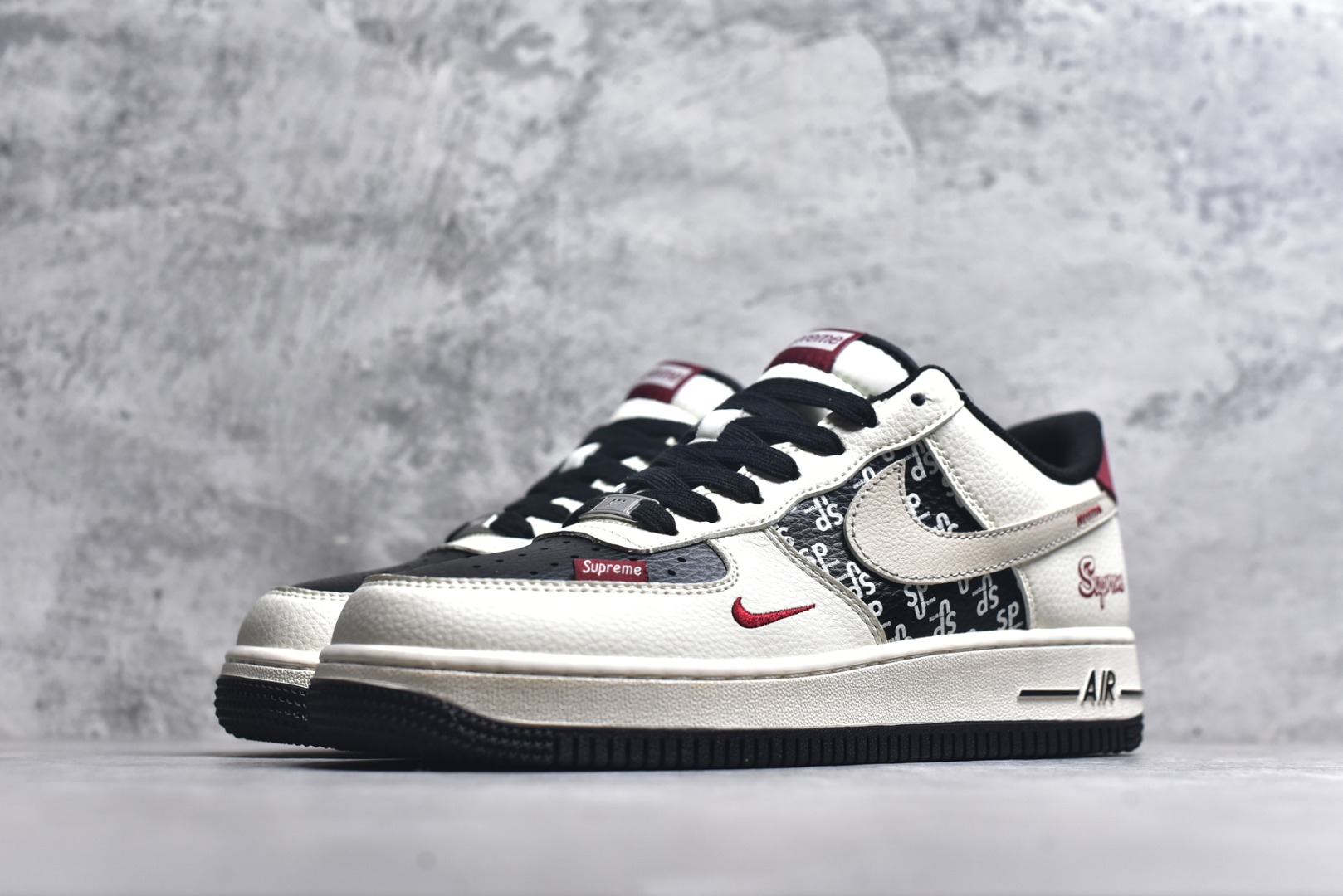 图片[2]-#Nike Air Force 1\’07 Low 联名 米白黑黑红 高端定制 低帮休闲板鞋 XD2588-610 #定制鞋盒 大厂纯原品质出货 超高清洁度 皮料切割干净无任何毛边 细节完美 尺码：36 36.5 37.5 38 38.5 39 40 40.5 41 42 42.5 43 44 44.5 45 9.D4-选品中心