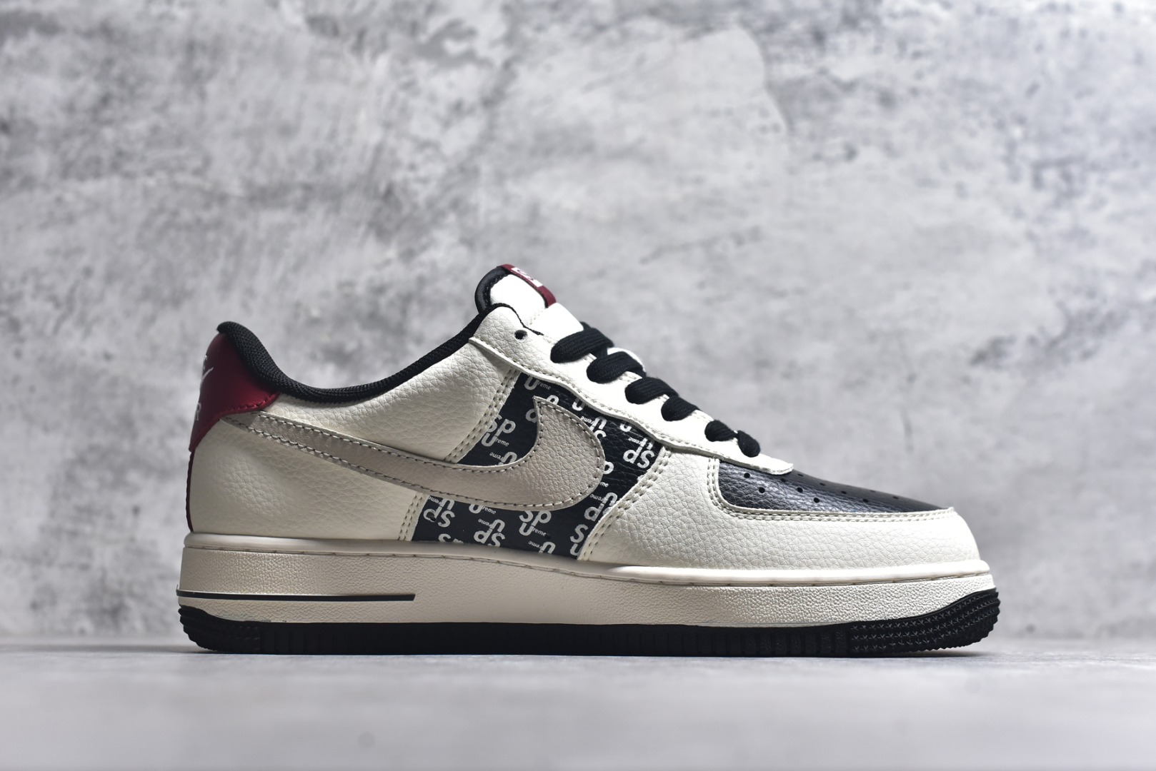 图片[3]-#Nike Air Force 1\’07 Low 联名 米白黑黑红 高端定制 低帮休闲板鞋 XD2588-610 #定制鞋盒 大厂纯原品质出货 超高清洁度 皮料切割干净无任何毛边 细节完美 尺码：36 36.5 37.5 38 38.5 39 40 40.5 41 42 42.5 43 44 44.5 45 9.D4-选品中心