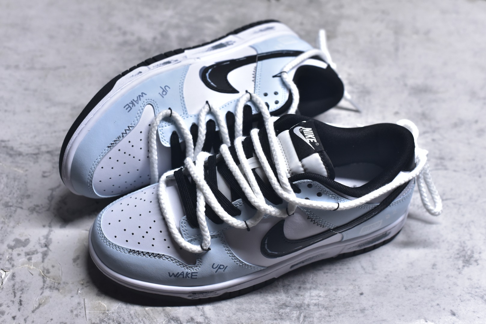 图片[7]-#Nike SB Dunk Low 绑带 周年高端定制 低帮休闲板鞋 DD1391-100 #定制鞋盒 大厂纯原品质出货 超高清洁度 皮料切割干净无任何毛边 细节完美 尺码：40 40.5 41 42 42.5 43 44 44.5 45 46-选品中心